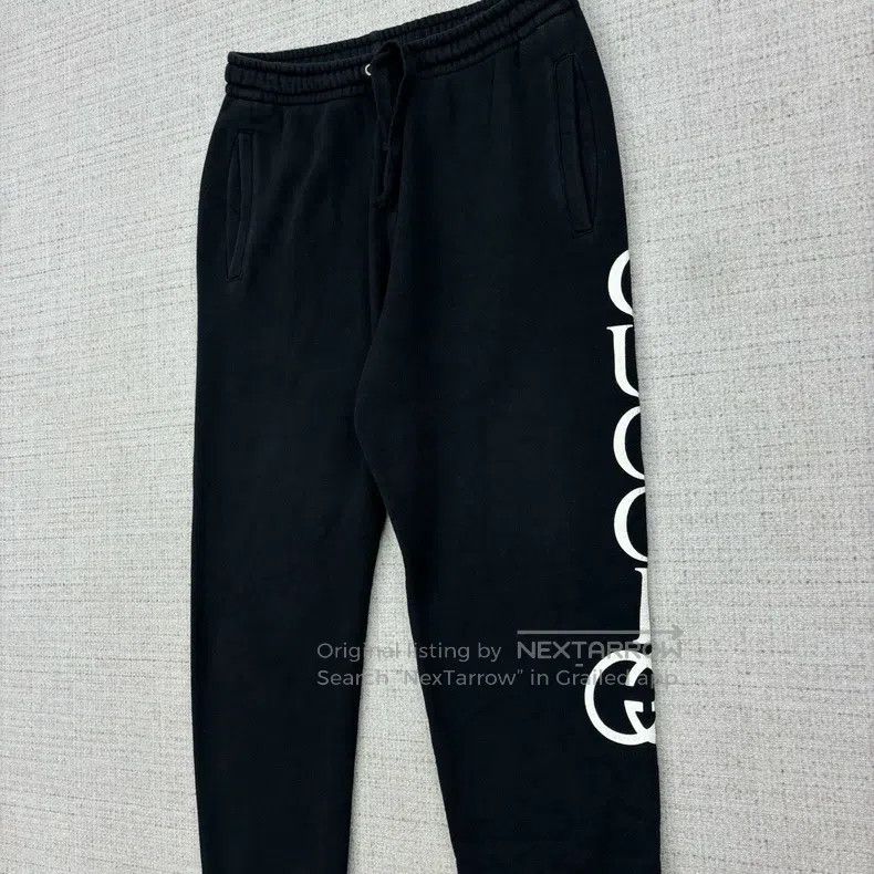 Gucci Gucci Size XS Logo printed casual knitted sports pants Size US 27 - 2 Thumbnail