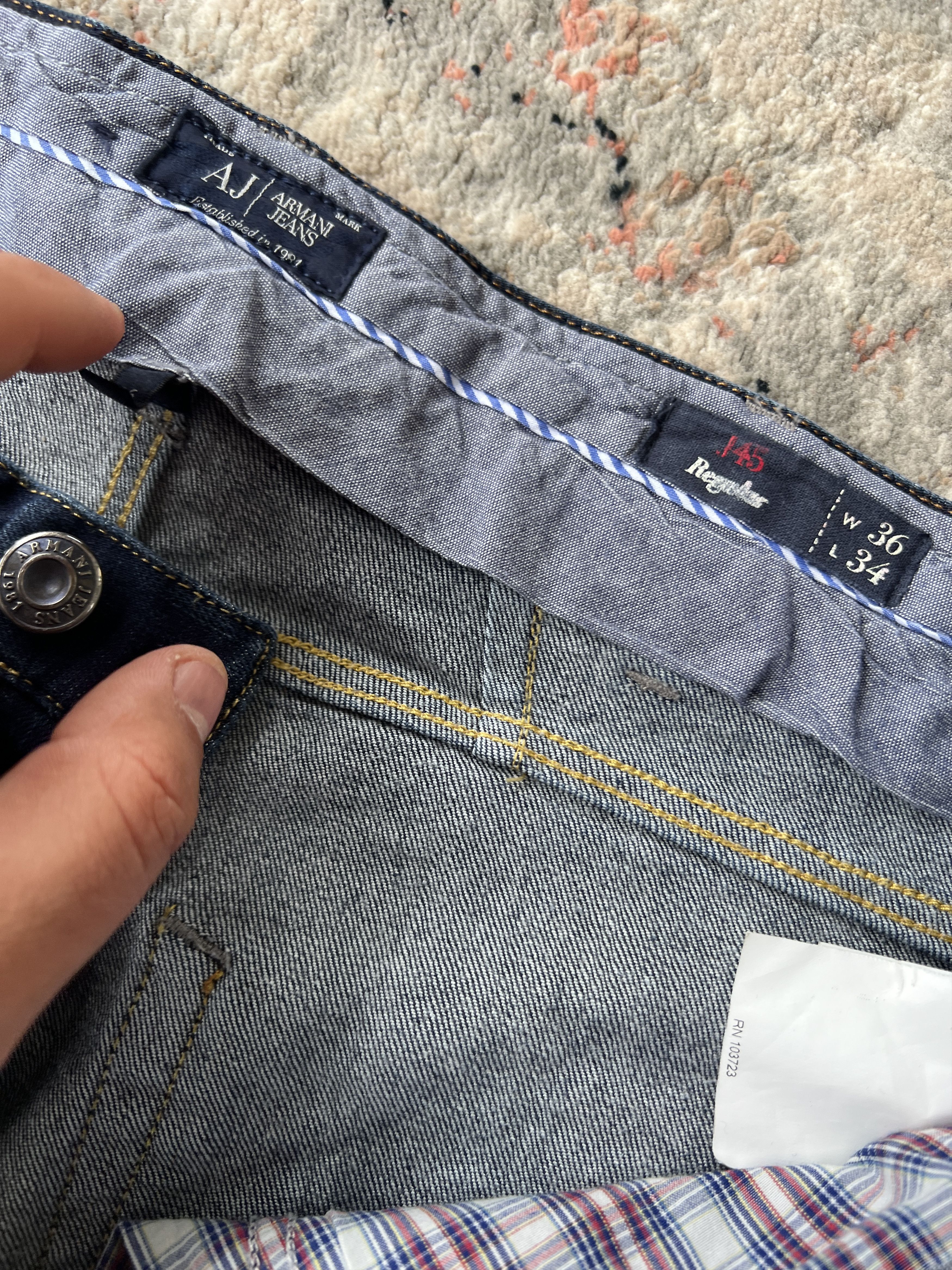 Armani Armani Jeans Metal Logo Size US 36 / EU 52 - 6 Thumbnail