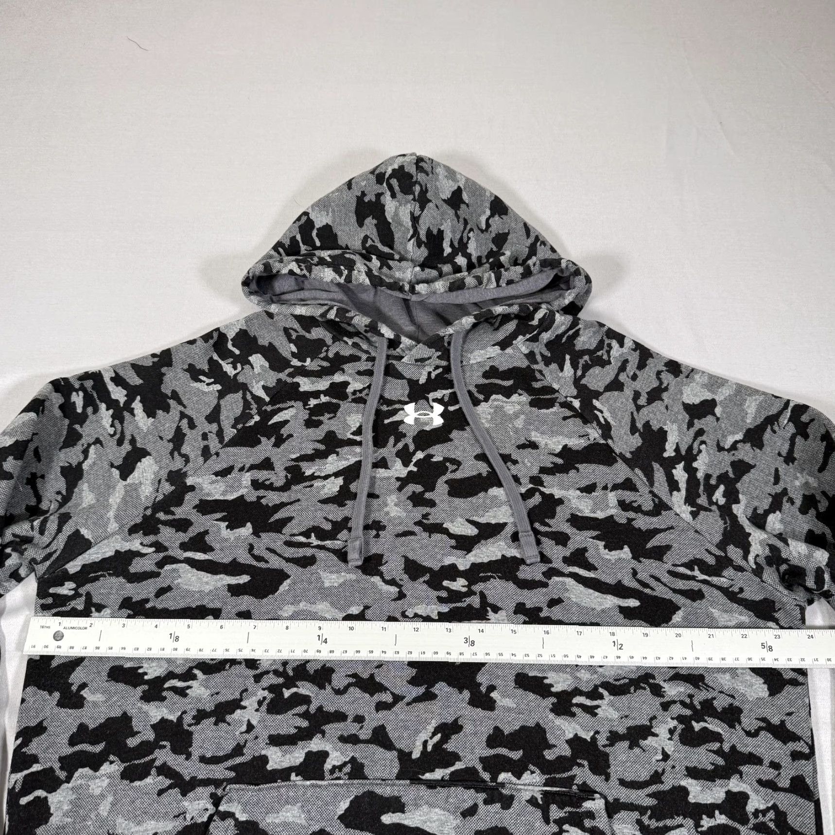 Under Armour Under Armour Hoodie Mens Medium Gray Camo Pullover Fleece Sweater Outdoor Hunt Size US M / EU 48-50 / 2 - 4 Thumbnail
