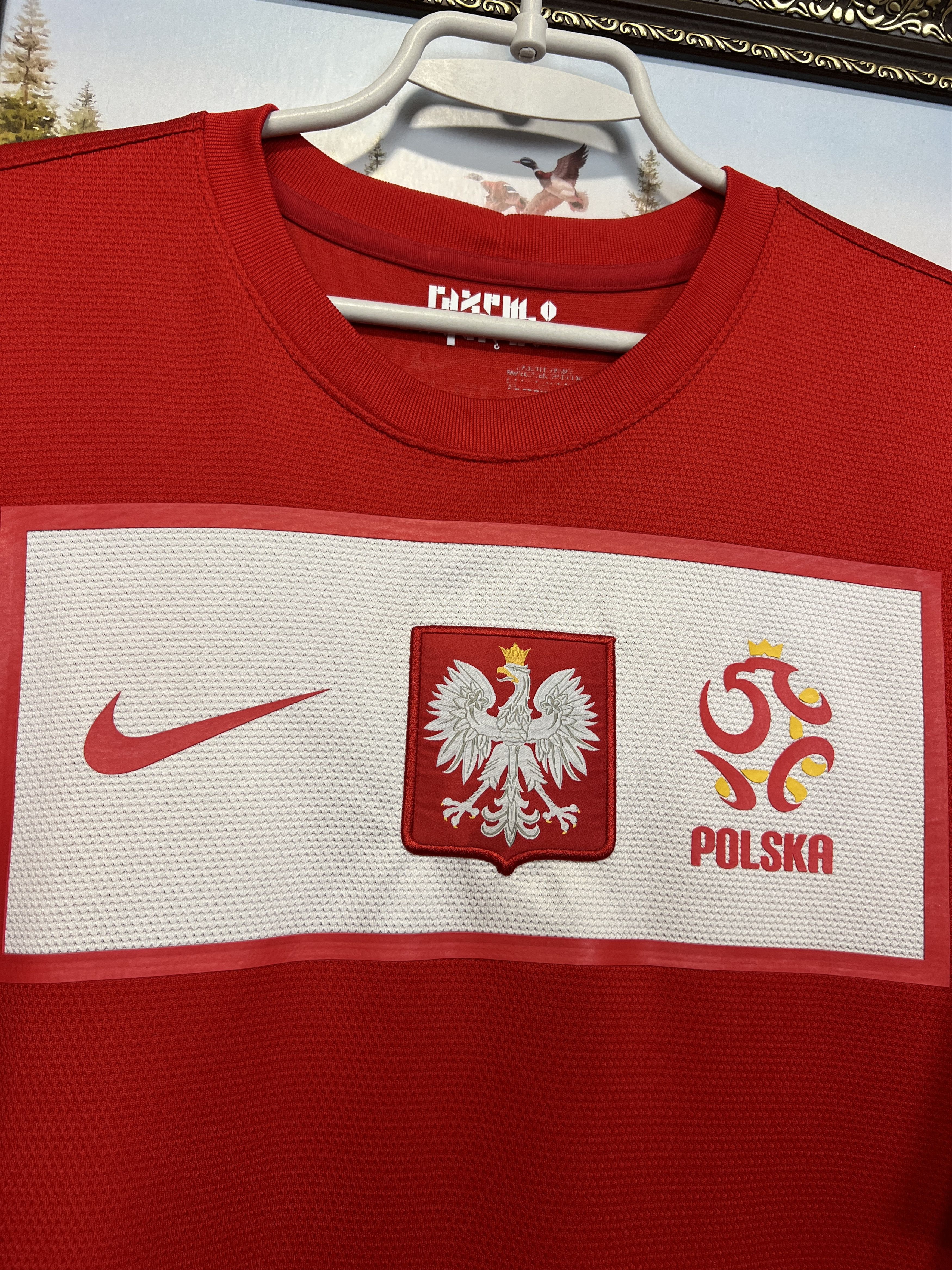 Nike Poland Away football shirt 2012 Soccer Jersey Trikot Rare Size US XL / EU 56 / 4 - 3 Thumbnail