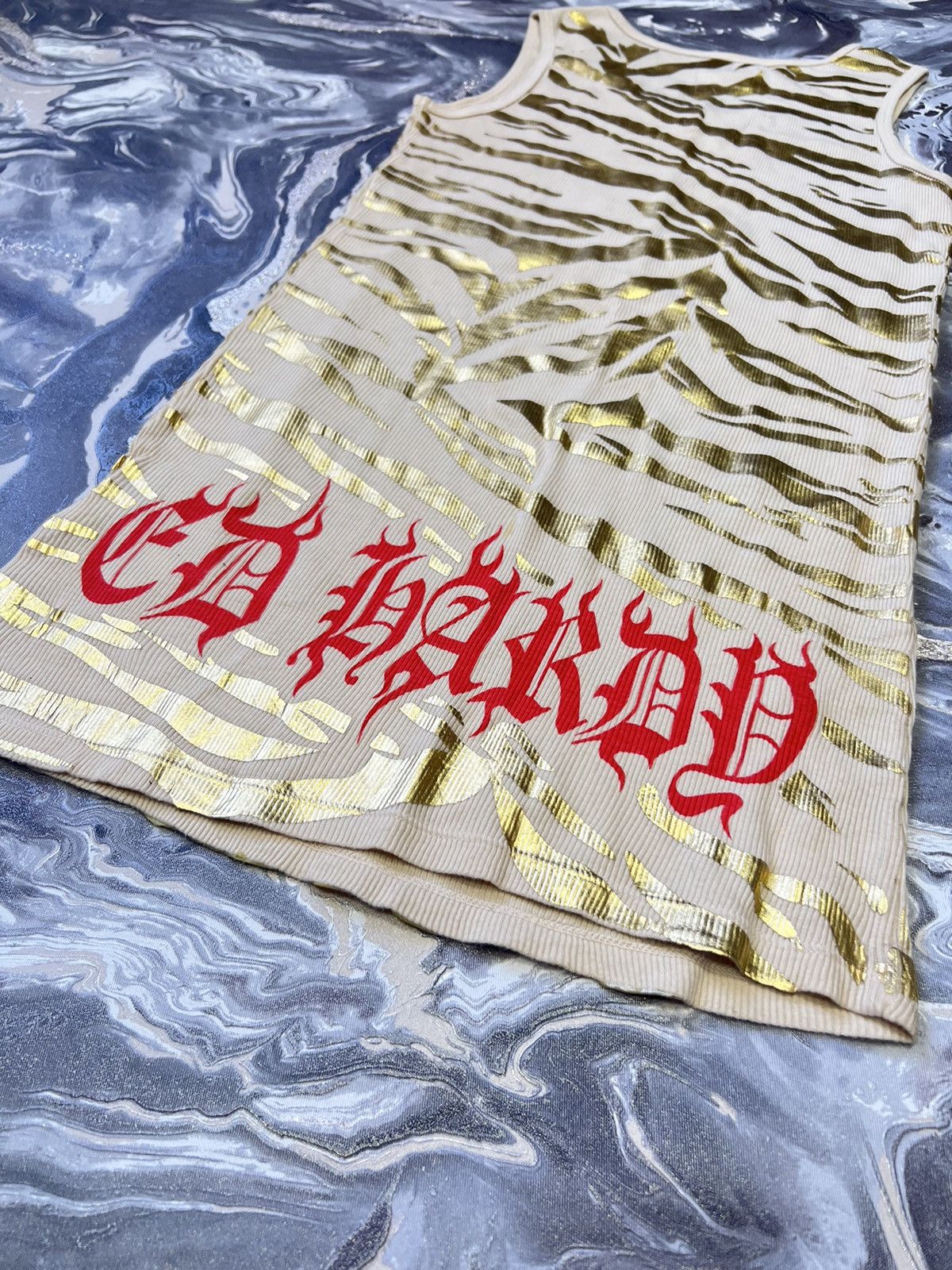 Christian Audigier × Ed Hardy × Vintage Crazy Ed Hardy By Christian Audigier Y2K T-Shirt tank Size S / US 4 / IT 40 - 3 Thumbnail
