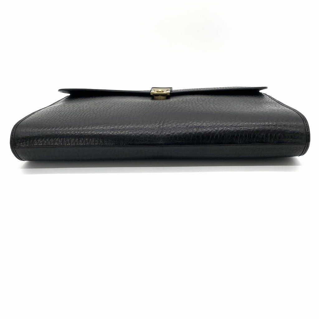 Burberry Vintage Burberrys Leather Buiness Bag Black Size ONE SIZE - 2 Thumbnail