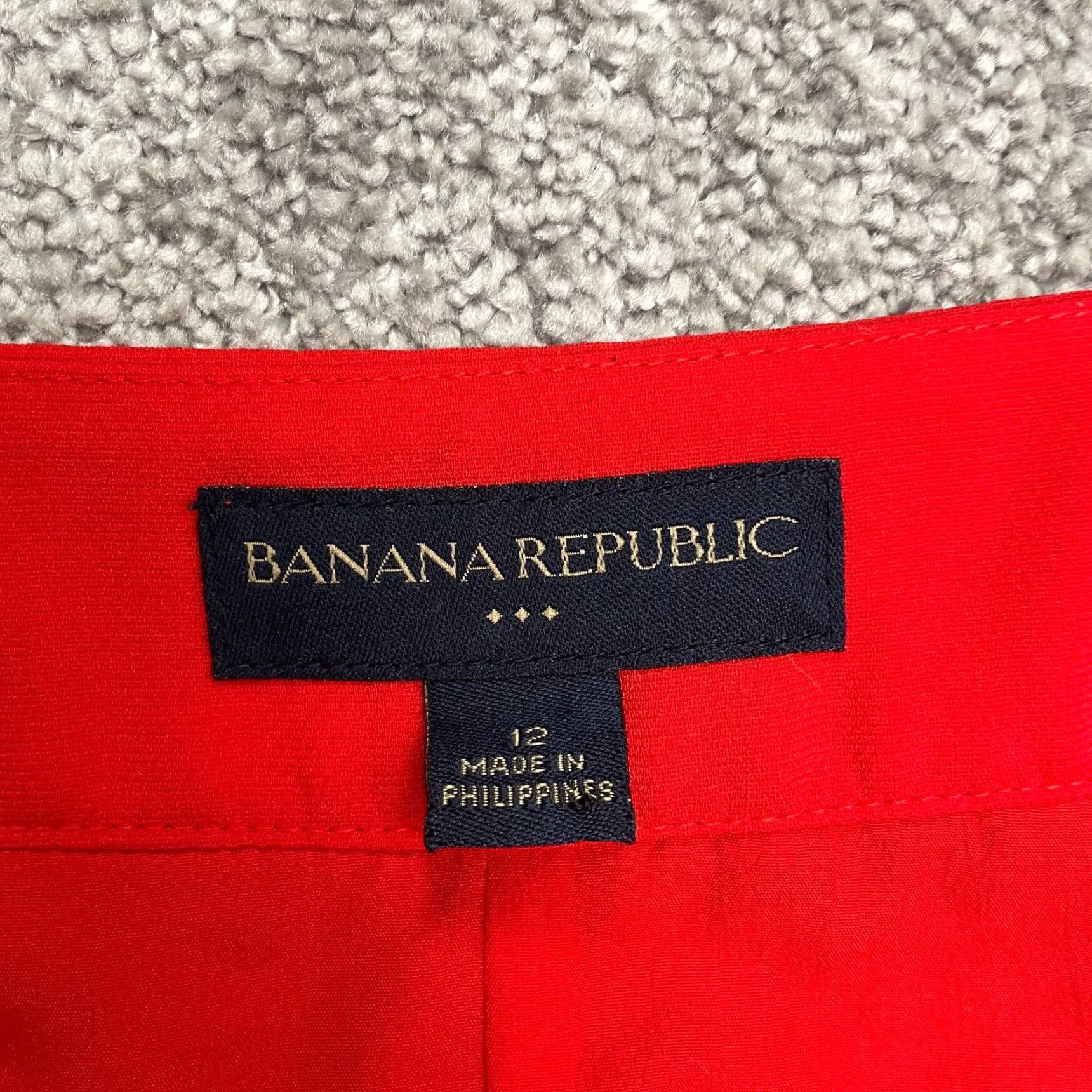Banana Republic Banana Republic Skirt Pencil Womens 12 Red Black Back Slit Lined Casual Vintage No Size 34" / US 12 / IT 48 - 6 Thumbnail