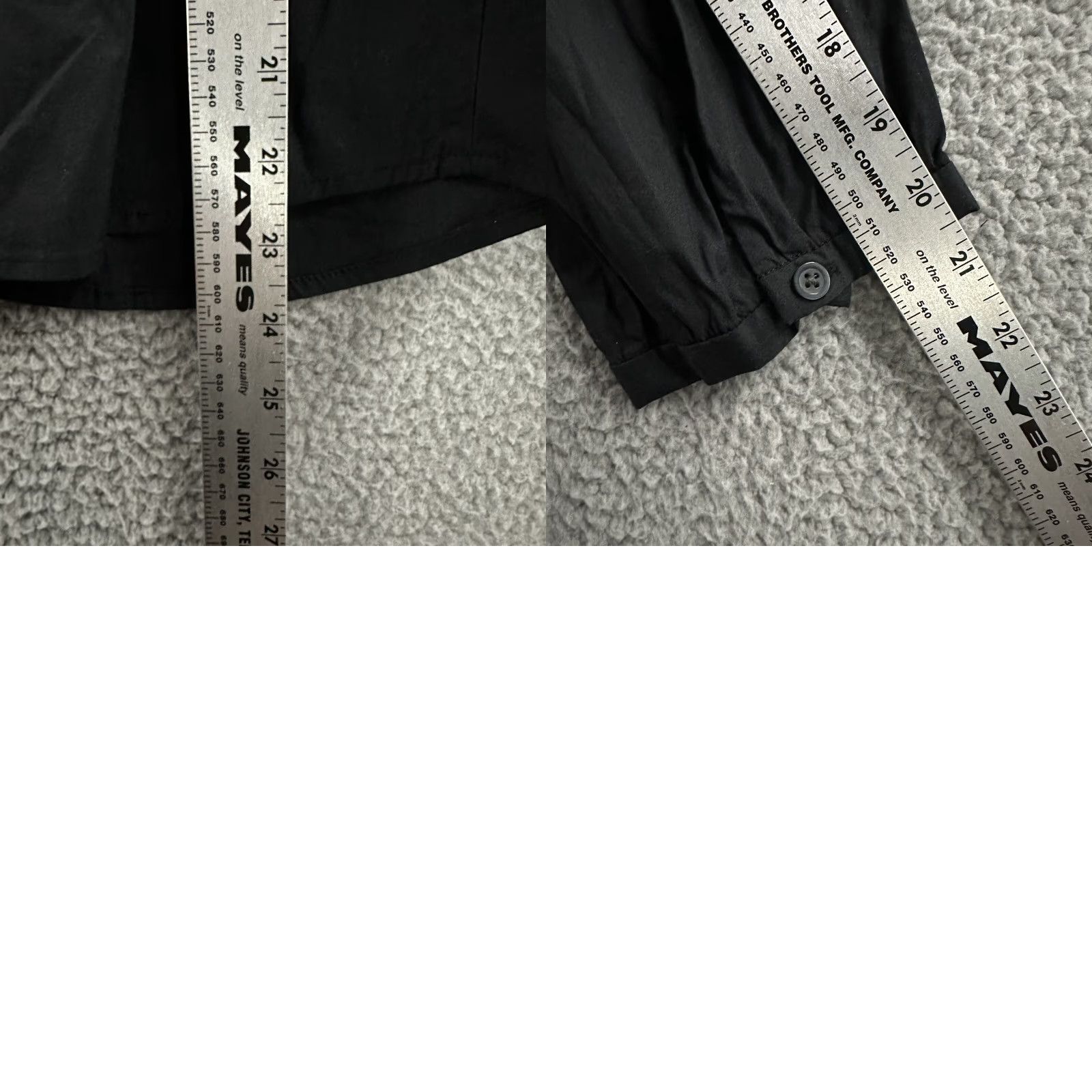 Old Navy VINTAGE? (No) — Old Navy Womens Top Black Long Sleeve Button-Up Cotton Blend Size S Size S / US 4 / IT 40 - 10 Thumbnail