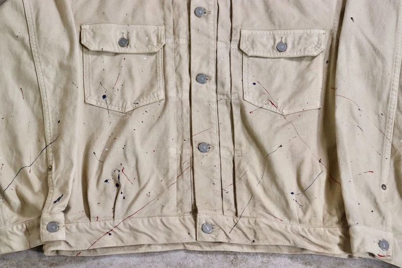 Visvim Visvim 21ss ink-splashing denim jacket Size US L / EU 52-54 / 3 - 5 Thumbnail