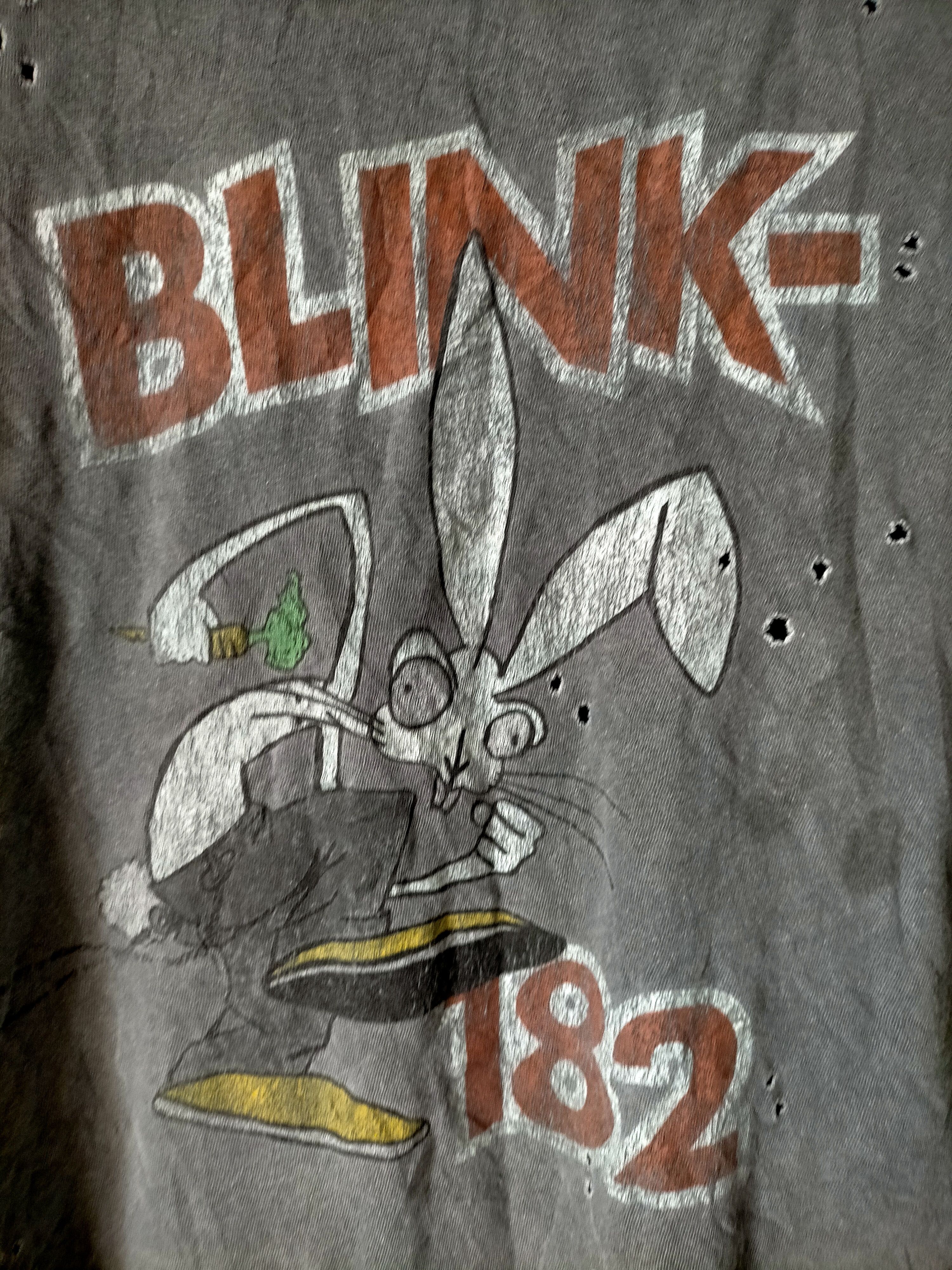Band Tees Vintage Blink 182 Punk Rock Distress Design tee Size US XXL / EU 58 / 5 - 5 Thumbnail