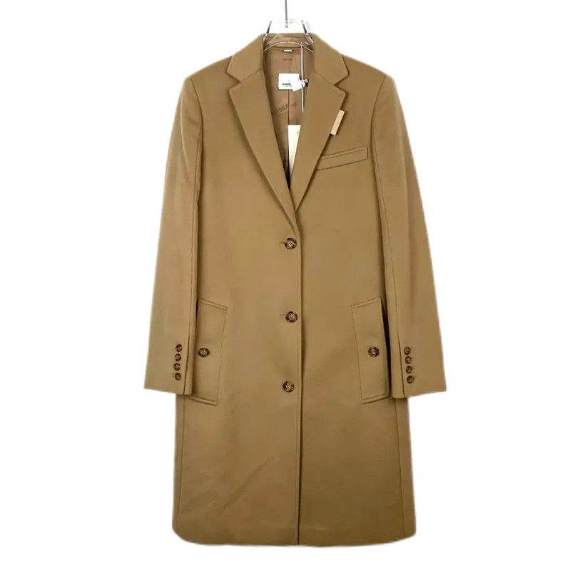 Burberry Burberry Brown Wool Women's Overcoat Size XS / US 0-2 / IT 36-38 - 1 Thumbnail