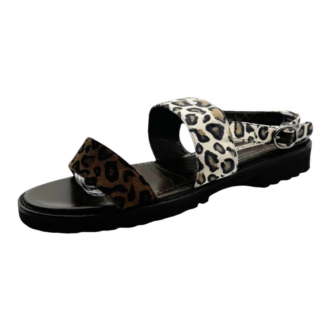 Manolo Blahnik Manolo Blahnik Suede Animal Print Slingback Sport Sandals Size US 10.5 / IT 40.5 - 2 Thumbnail