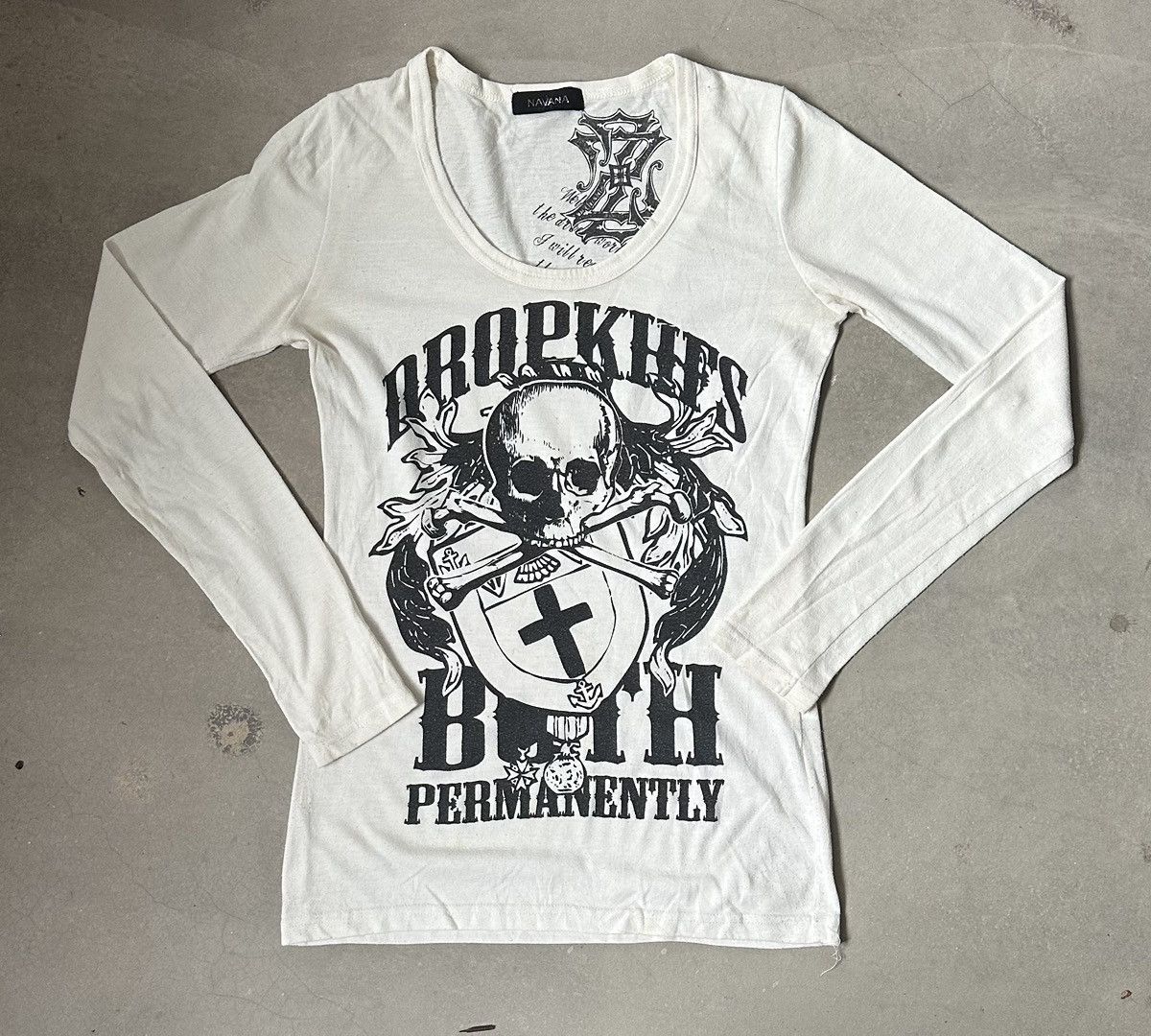 Japanese Brand VINTAGE NAVANA DROPKHFS AFFLICTION TEE Size US S / EU 44-46 / 1 - 1 Thumbnail