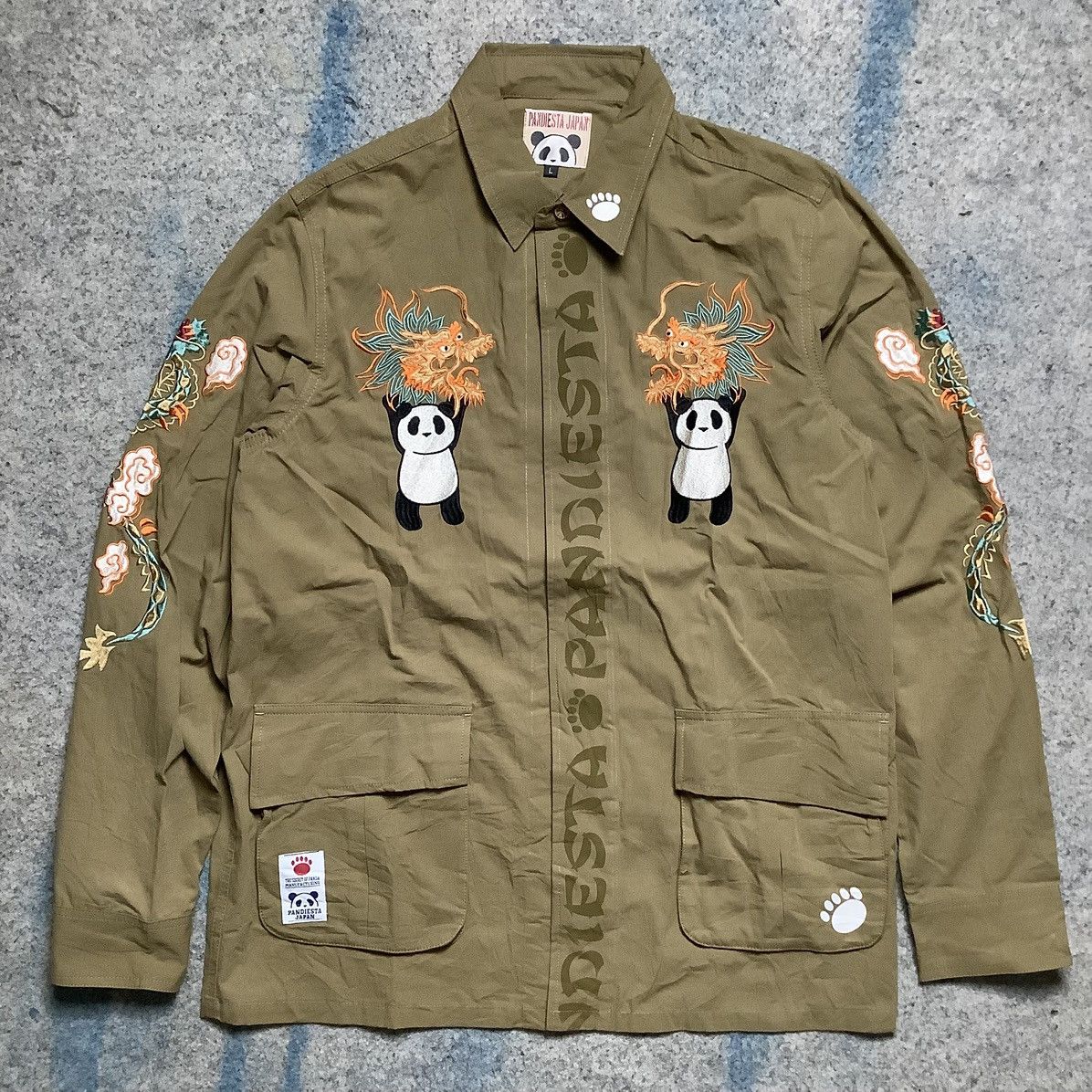 Edifice Japan × Japanese Brand Rare Pandiesta Dragon Sukajan Japanese Brand Size US L / EU 52-54 / 3 - 1 Thumbnail