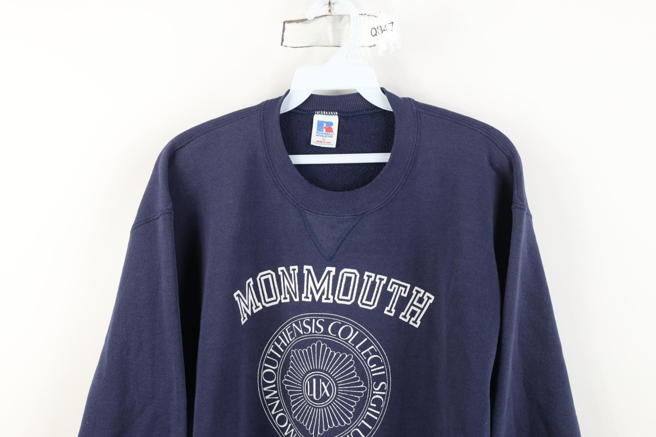Russell Athletic Vintage 80s 90s Russell Athletic Monmouth College Sweatshirt Size US XL / EU 56 / 4 - 2 Thumbnail
