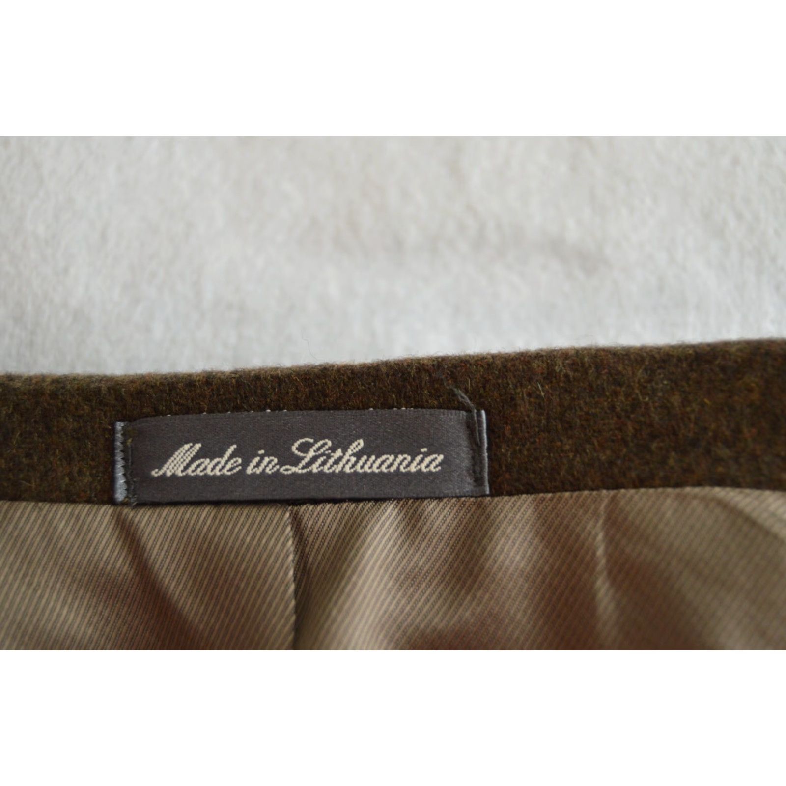 Oscar De La Renta Oscar de la Renta Men's Blazer Wool 2 Button Size 44L Leather Elbow Patches Notch Lapel Brown Classic Vintage? (No vintage) Size 44R - 5 Thumbnail