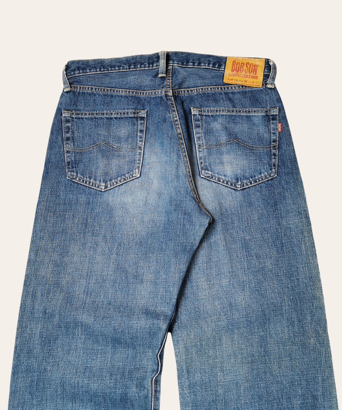 Le Grande Bleu (L.G.B.) Vintage Bobson Selvedge Jeans Lot TK504Z Size US 33 - 8 Thumbnail