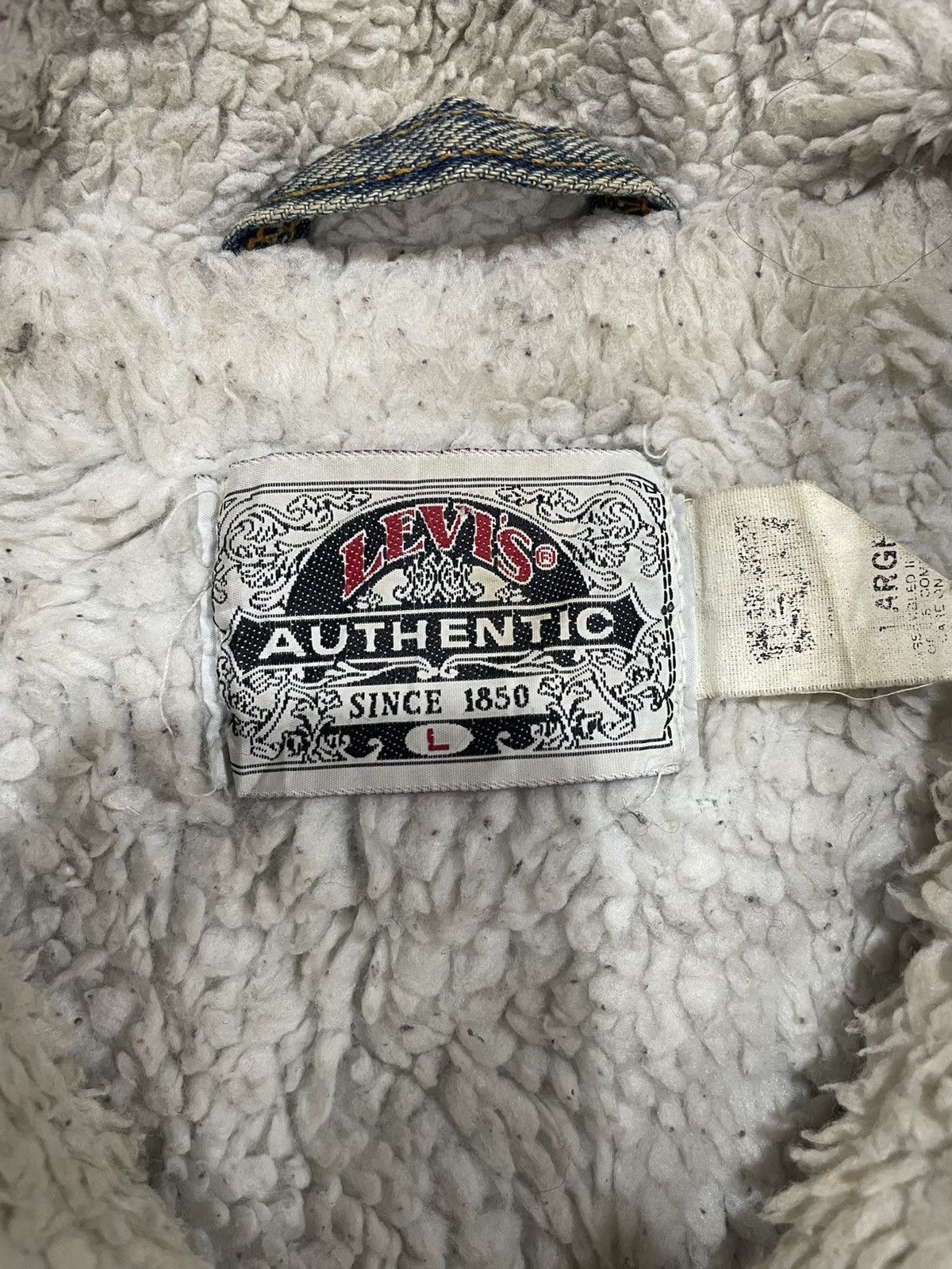 Levi's × Levi's Vintage Clothing × POST ARCHIVE FACTION (PAF) Vintage Levi’s Denim Sherpa Lined Trucker Jacket Size US L / EU 52-54 / 3 - 14 Thumbnail