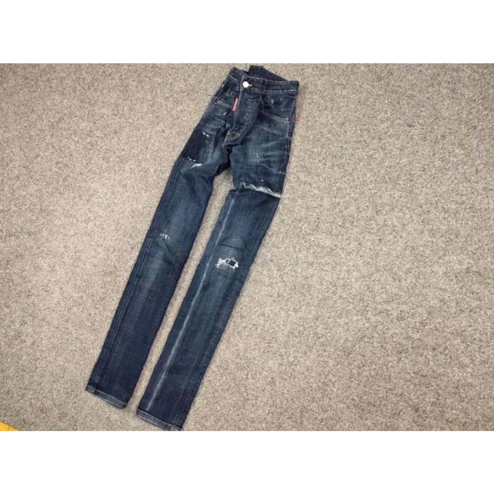 Dsquared2 Dsquared2 Jeans Casual 5-Pocket Denim Slim Fit Blue Men 34 Cotton Blend Vintage No Size US 34 / EU 50 - 2 Thumbnail