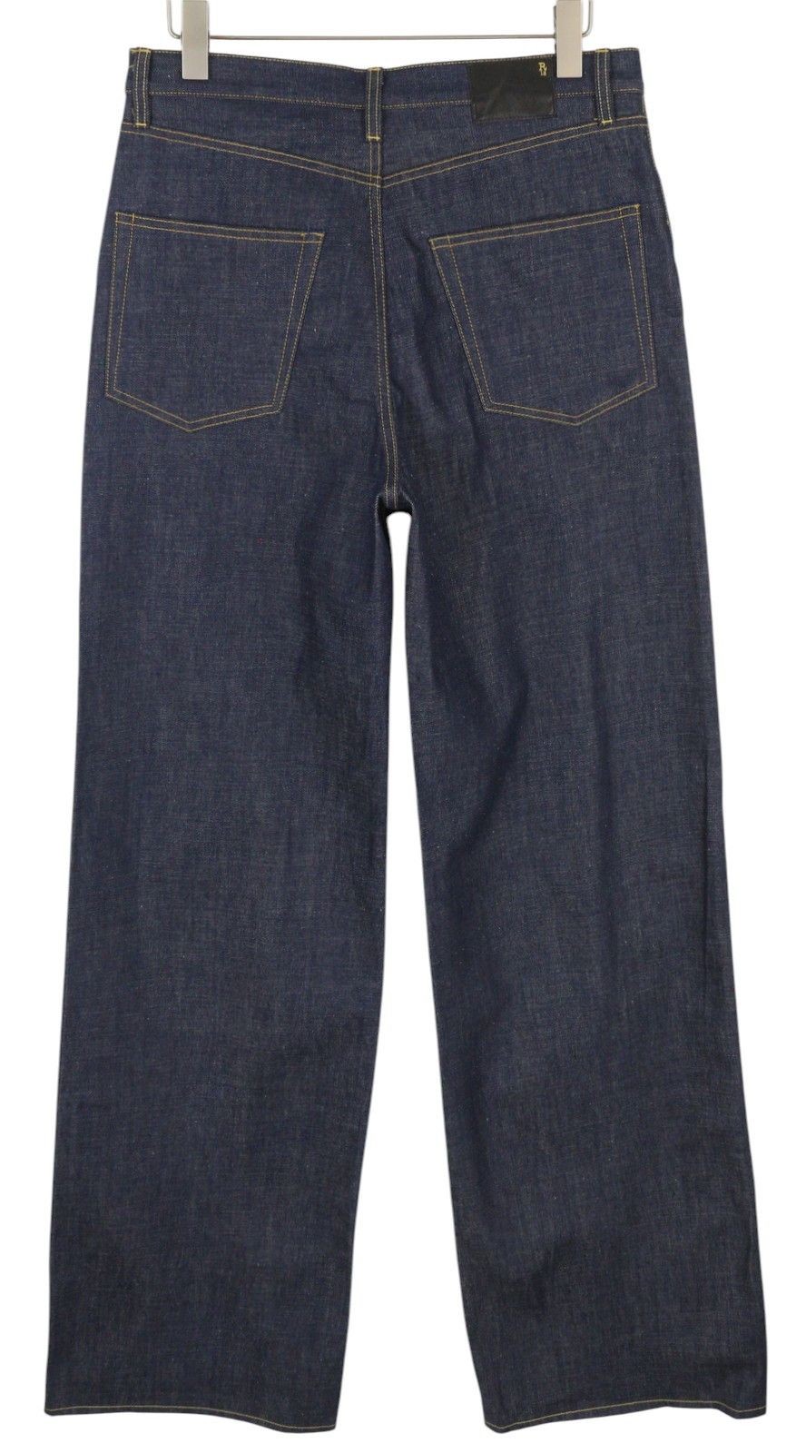 R13 LISA BAGGY 27 Bain Blue Denim Straight Fit Zip Fly 86496 Size 27" / US 4 / IT 40 - 2 Thumbnail