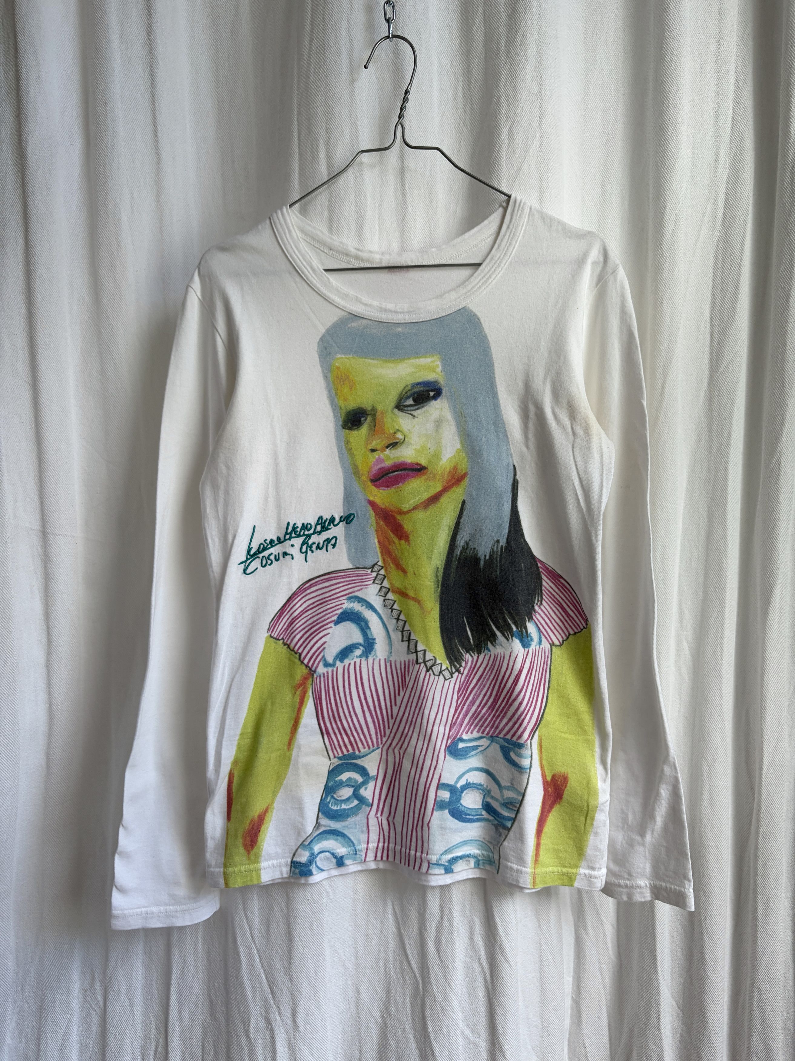 Y's for Men AW07 Kosumi Genta Abstract Face Longsleeve Size US M / EU 48-50 / 2 - 1 Thumbnail