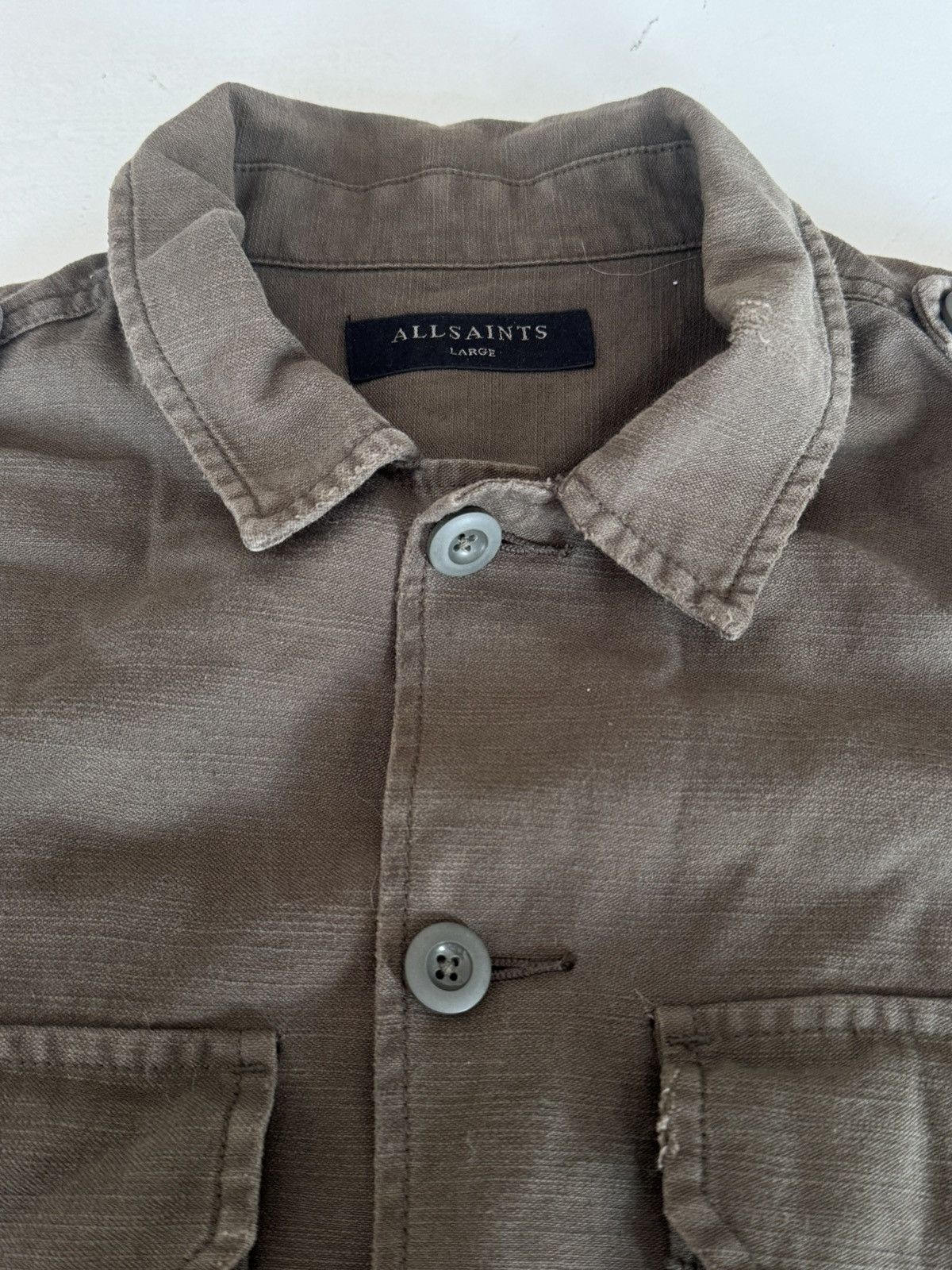 Allsaints All Saints japanese military green shirt Size US L / EU 52-54 / 3 - 4 Thumbnail