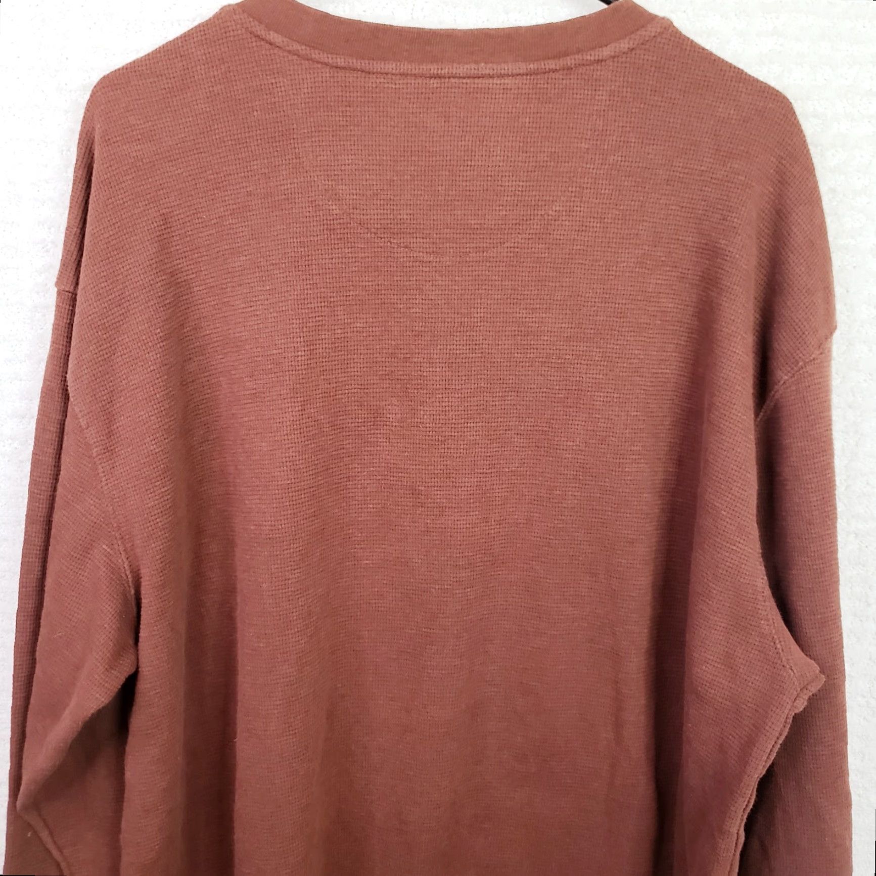 Vintage RedHead Shirt Henley Long Sleeve 100% Cotton Brown XL Mens Regular Button-Up Casual Workwear Size US XL / EU 56 / 4 - 6 Thumbnail