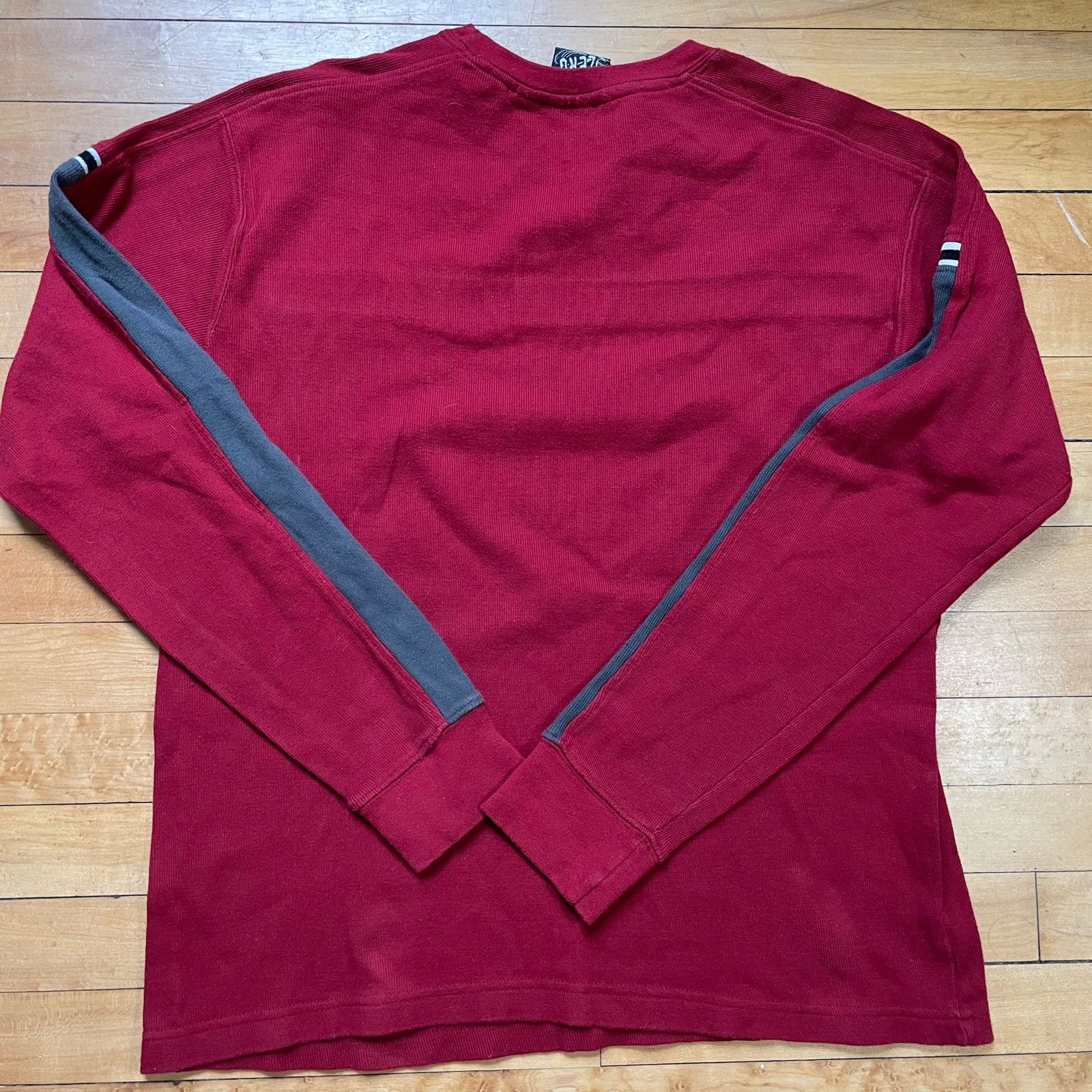 Point Zero Point Zero Long Sleeve Shirt Mens L Red Y2K Stripe Tee Size US L / EU 52-54 / 3 - 3 Thumbnail