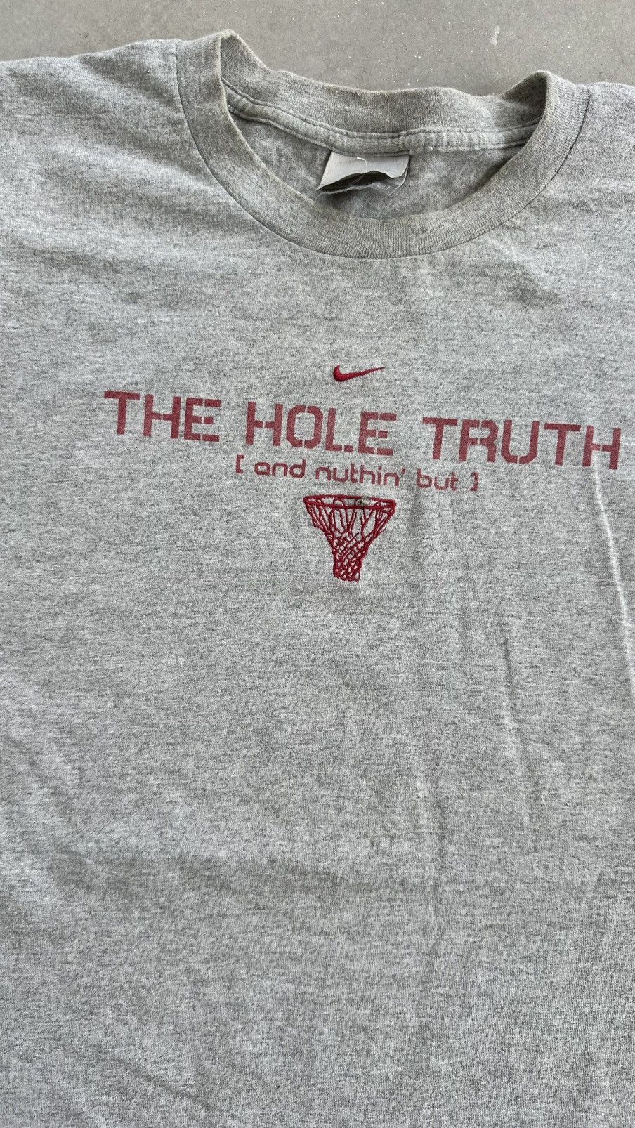 Nike × Vintage VINTAGE Y2K NIKE HOLE THE TRUTH TEE Size US XL / EU 56 / 4 - 2 Thumbnail