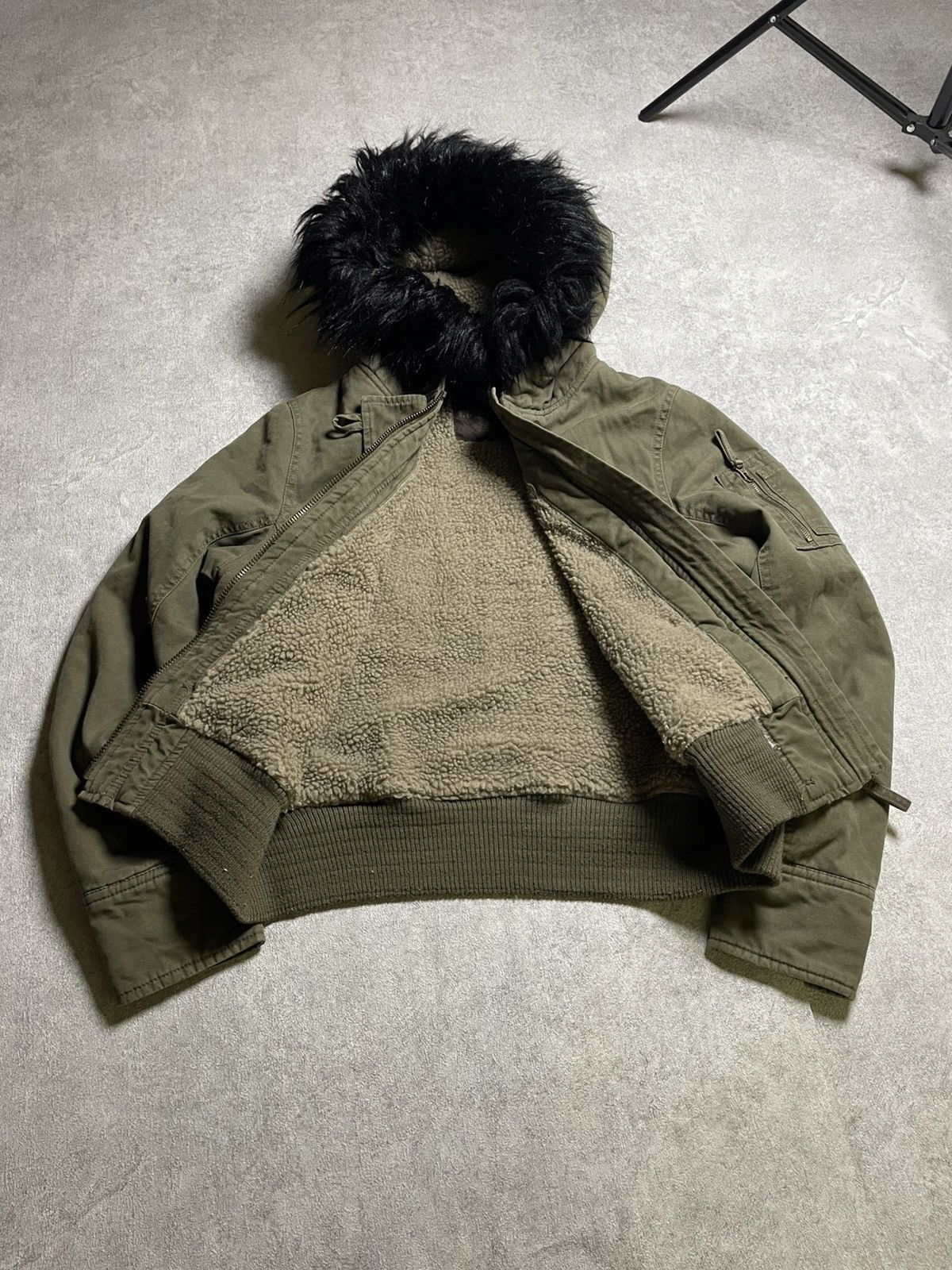 Hysteric Glamour × If Six Was Nine × Le Grande Bleu (L.G.B.) Black Hybrid Bomber Jacket — Raw Punk Mix Size US M / EU 48-50 / 2 - 6 Thumbnail