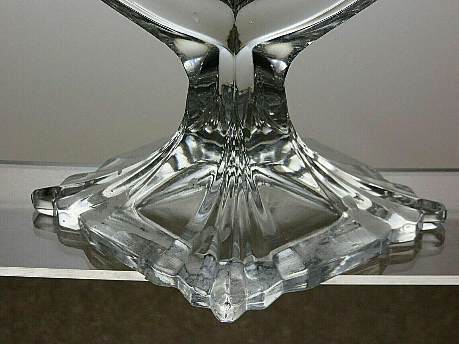 The Unbranded Brand Crystal Set Of 2 Cut Candle Holders Candlesticks 6 3/4" Size ONE SIZE - 5 Thumbnail