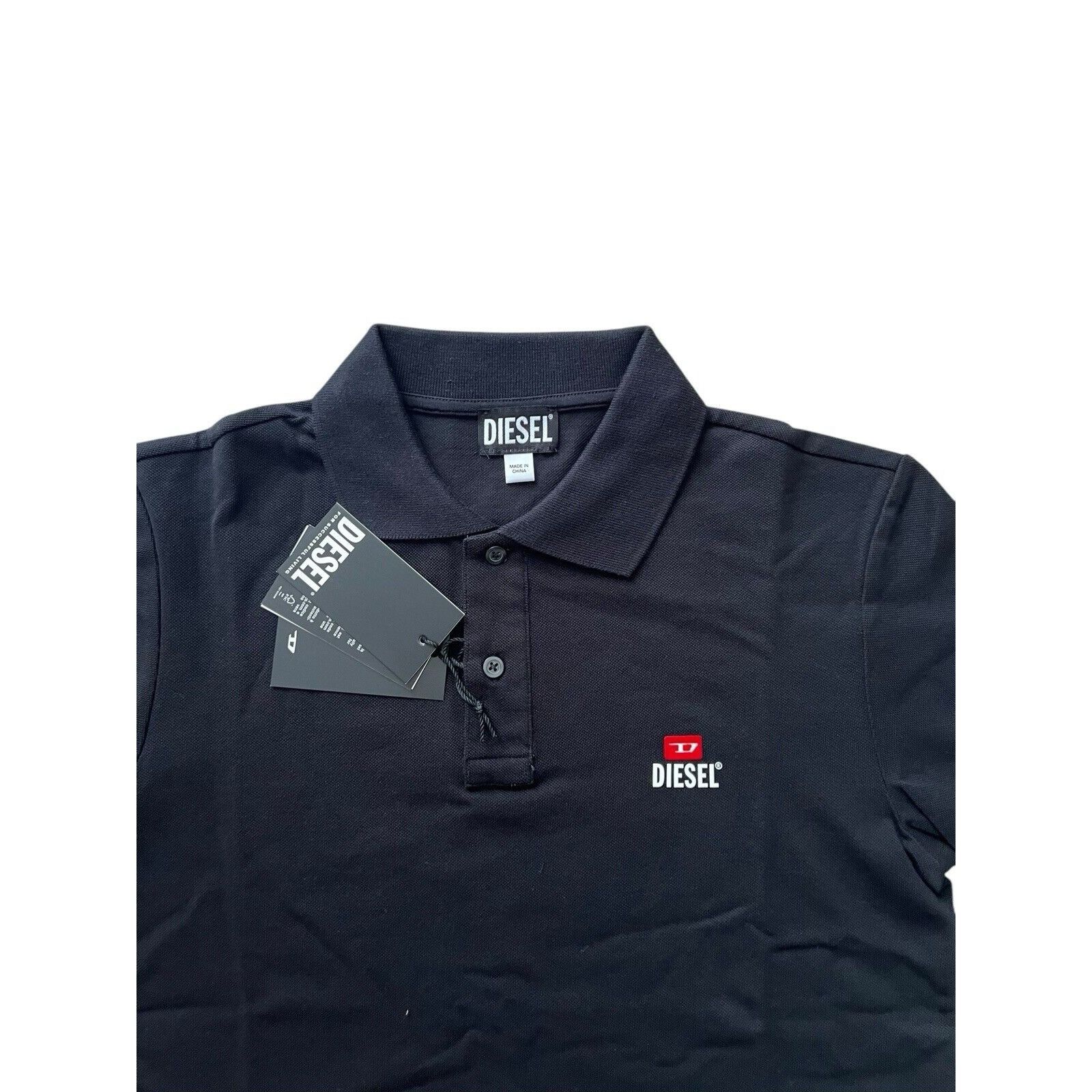 Diesel Diesel T-Smith Div New D Logo Polo Shirt $110 Black Size L Size US L / EU 52-54 / 3 - 2 Thumbnail