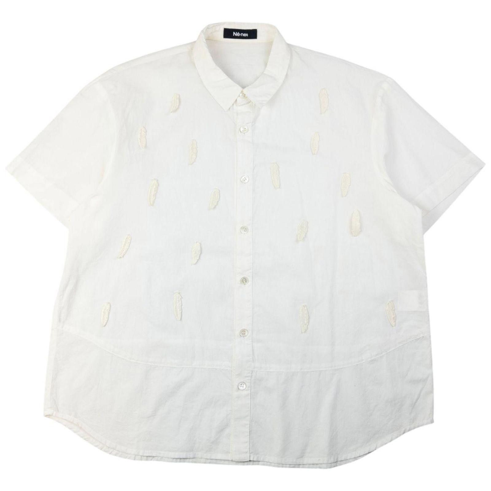 Issey Miyake Vintage Ne-Net By Issey Miyake Feather Button Up Shirt SizeM Size US M / EU 48-50 / 2 - 1 Thumbnail
