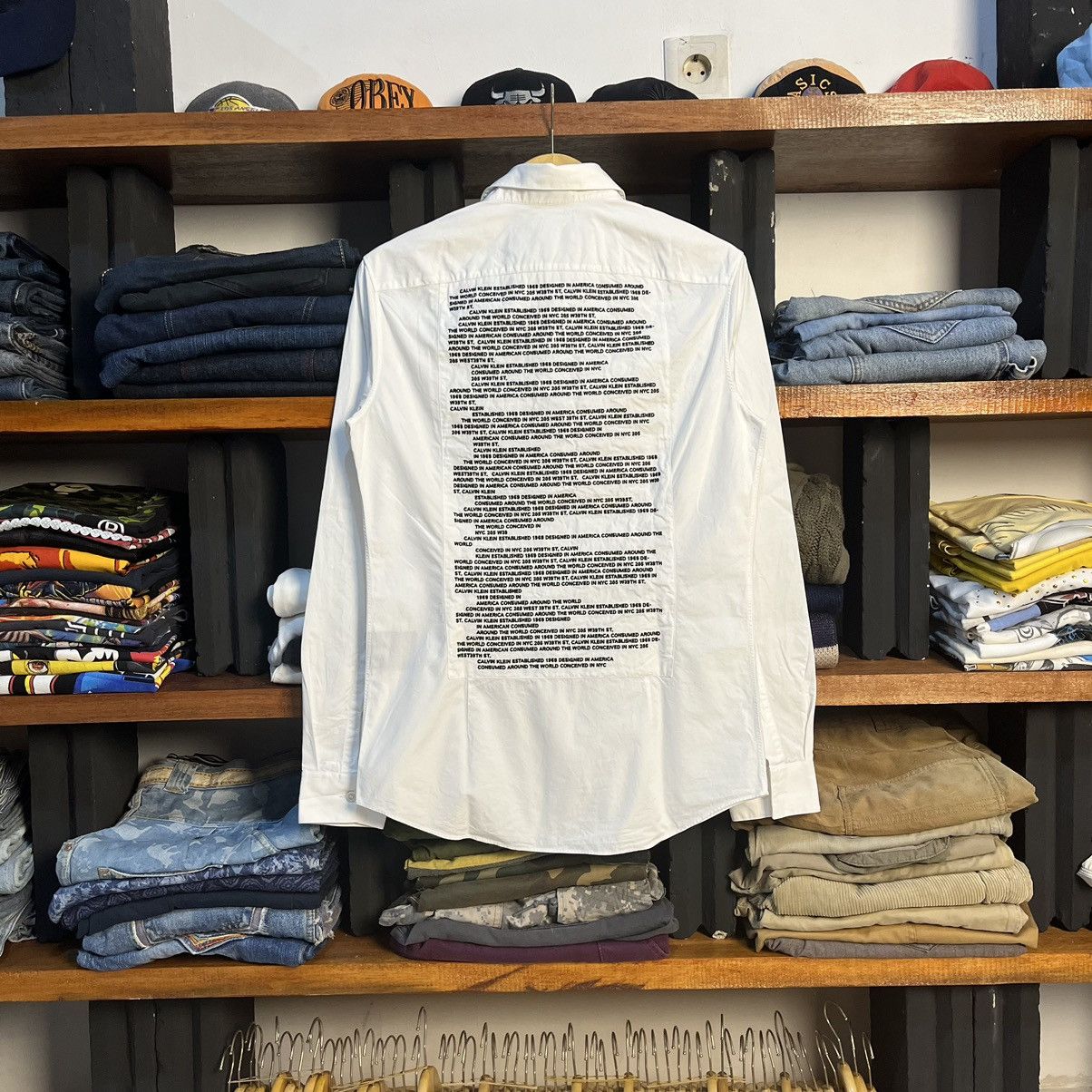 Raf Simons CALVIN KLEIN 205W39NYC Embroidered History Shirt Size US M / EU 48-50 / 2 - 3 Thumbnail