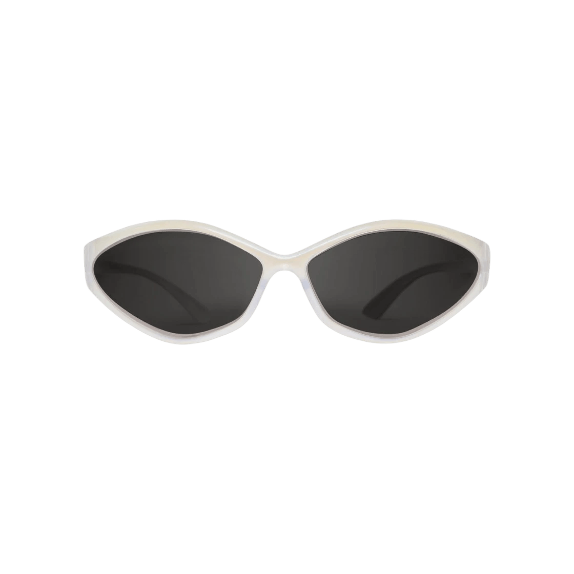 Balenciaga o1bcso1str0625 Size: OS / 90s Oval Sunglasses in White Size ONE SIZE - 1 Thumbnail