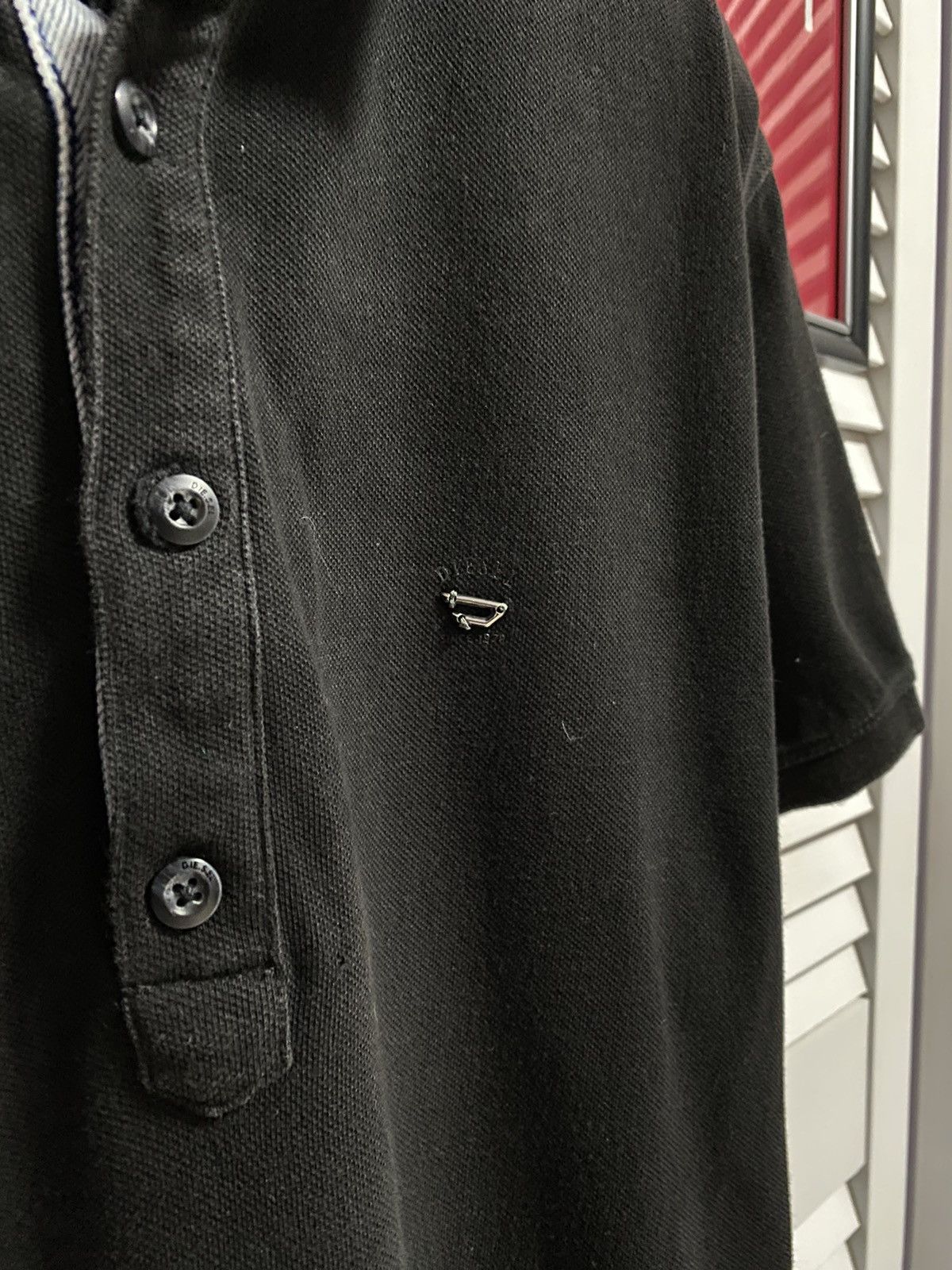 Diesel × Diesel Black Gold Polo Shirt Casual Diesel Metal Logo Jeans Size US L / EU 52-54 / 3 - 3 Thumbnail