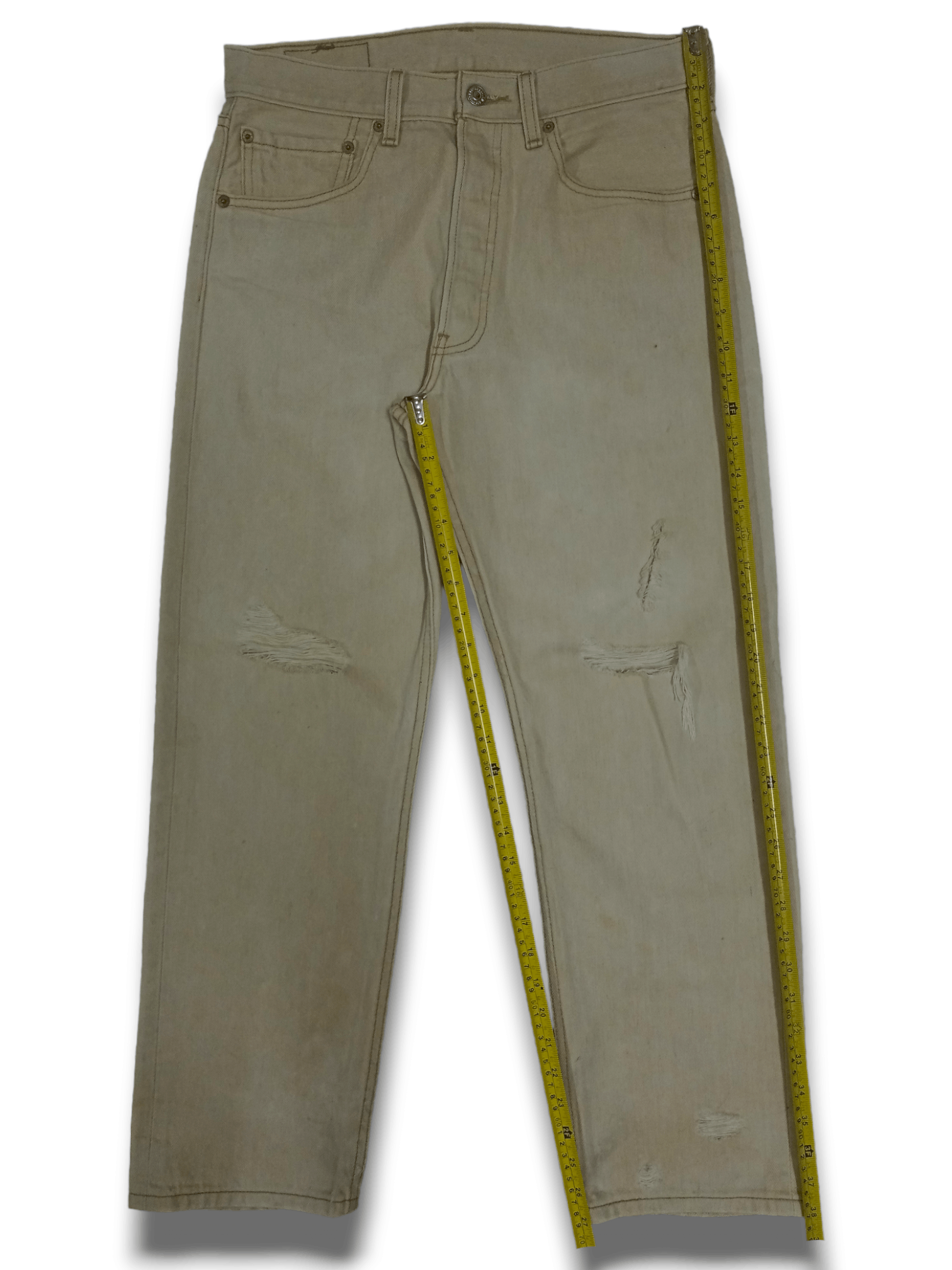 Levi's × Levi's Vintage Clothing Vintage 90s Levis 501 Distressed Loose Jeans Size US 31 - 12 Thumbnail