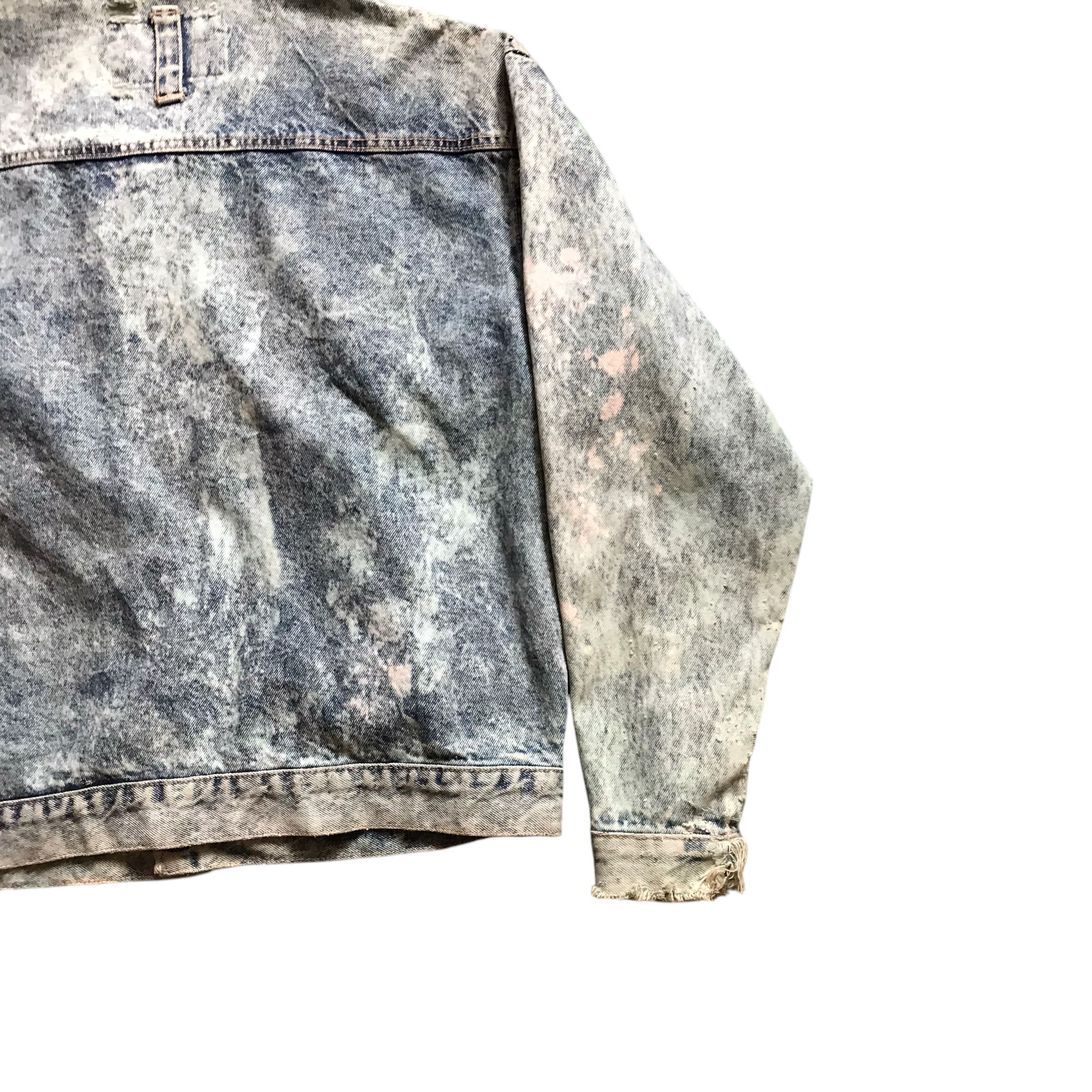 If Six Was Nine × Issey Miyake × Japanese Brand Code Bleu Trucker Jacket Inspired Issey Miyake acids Wash Size US L / EU 52-54 / 3 - 10 Thumbnail