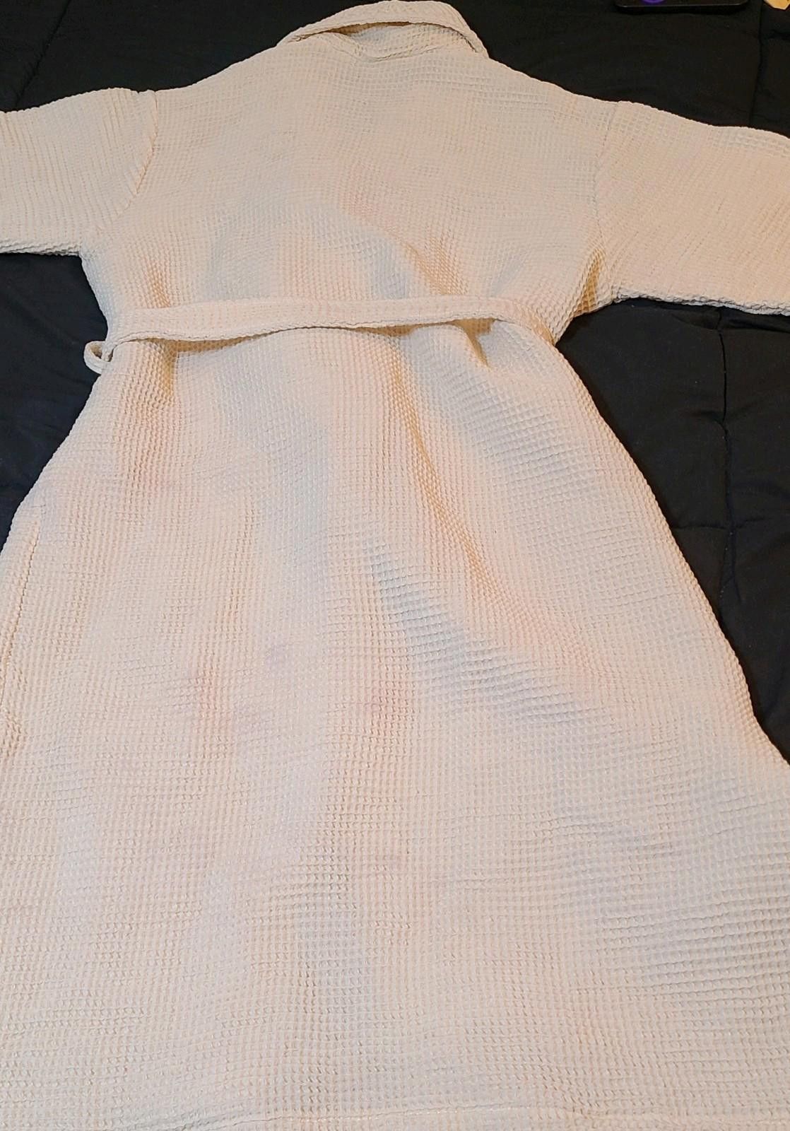 Designer Under The Canopy Organic Cotton Waffle Robe One Size Spa Size ONE SIZE - 5 Thumbnail