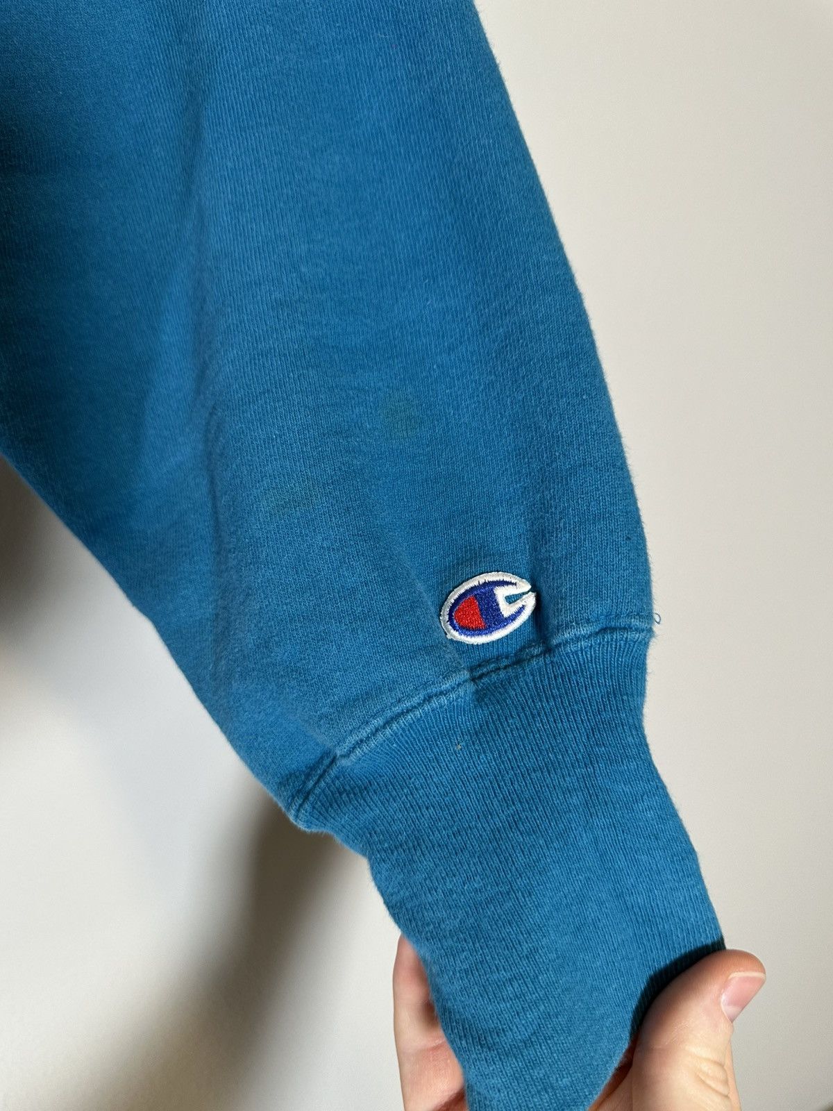 Vintage Vintage Champion Blue Raspberry split seam crewneck Size US L / EU 52-54 / 3 - 4 Thumbnail