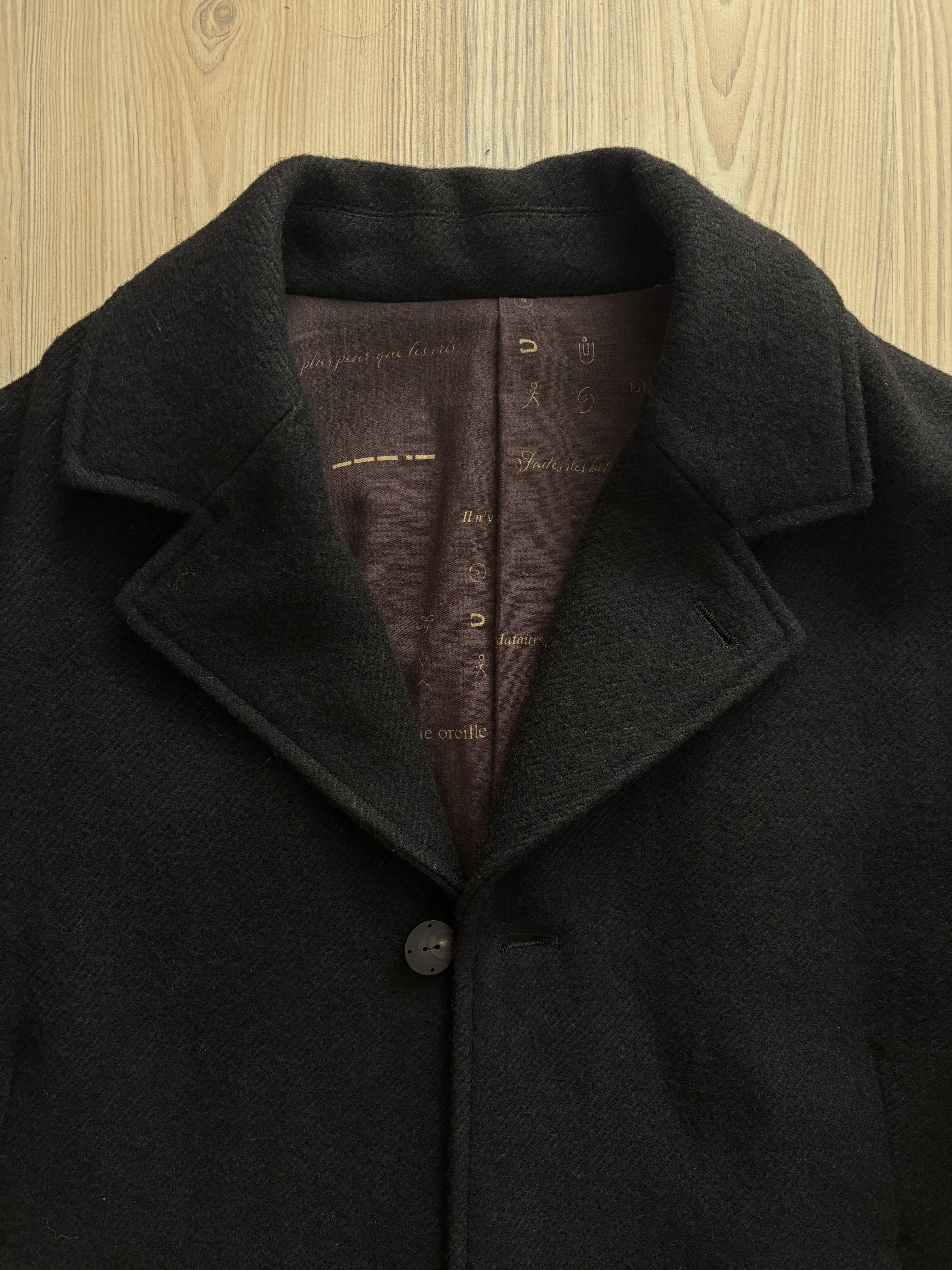 Devoa DEVOA Loose Fit Jacket Linen / Virgin Wool （BLACK） Size US L / EU 52-54 / 3 - 2 Thumbnail