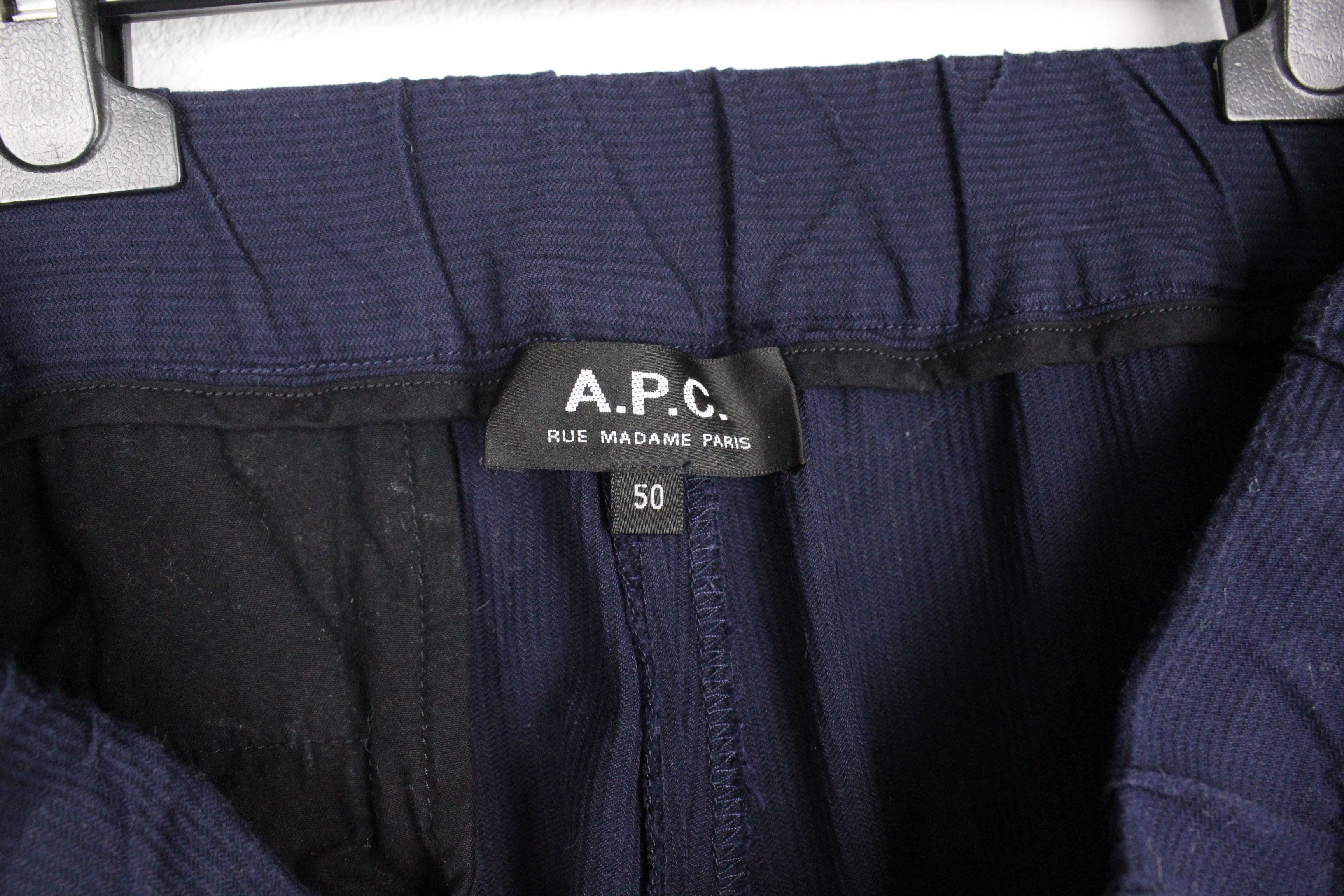 A.P.C. A.P.C. Navy Blue Lace Up Sport Chino Pants Trousers Size US 32 / EU 48 - 5 Thumbnail