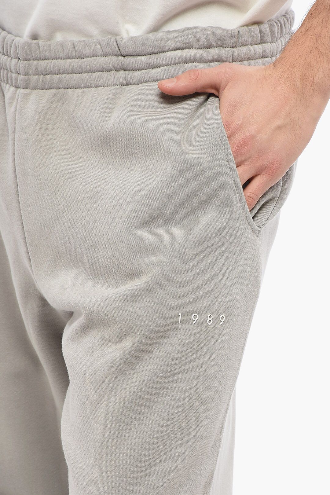 1989 STUDIO og1mm0725 Brushed Cotton Sweatpants & Joggers in Grey Size US 36 / EU 52 - 3 Thumbnail