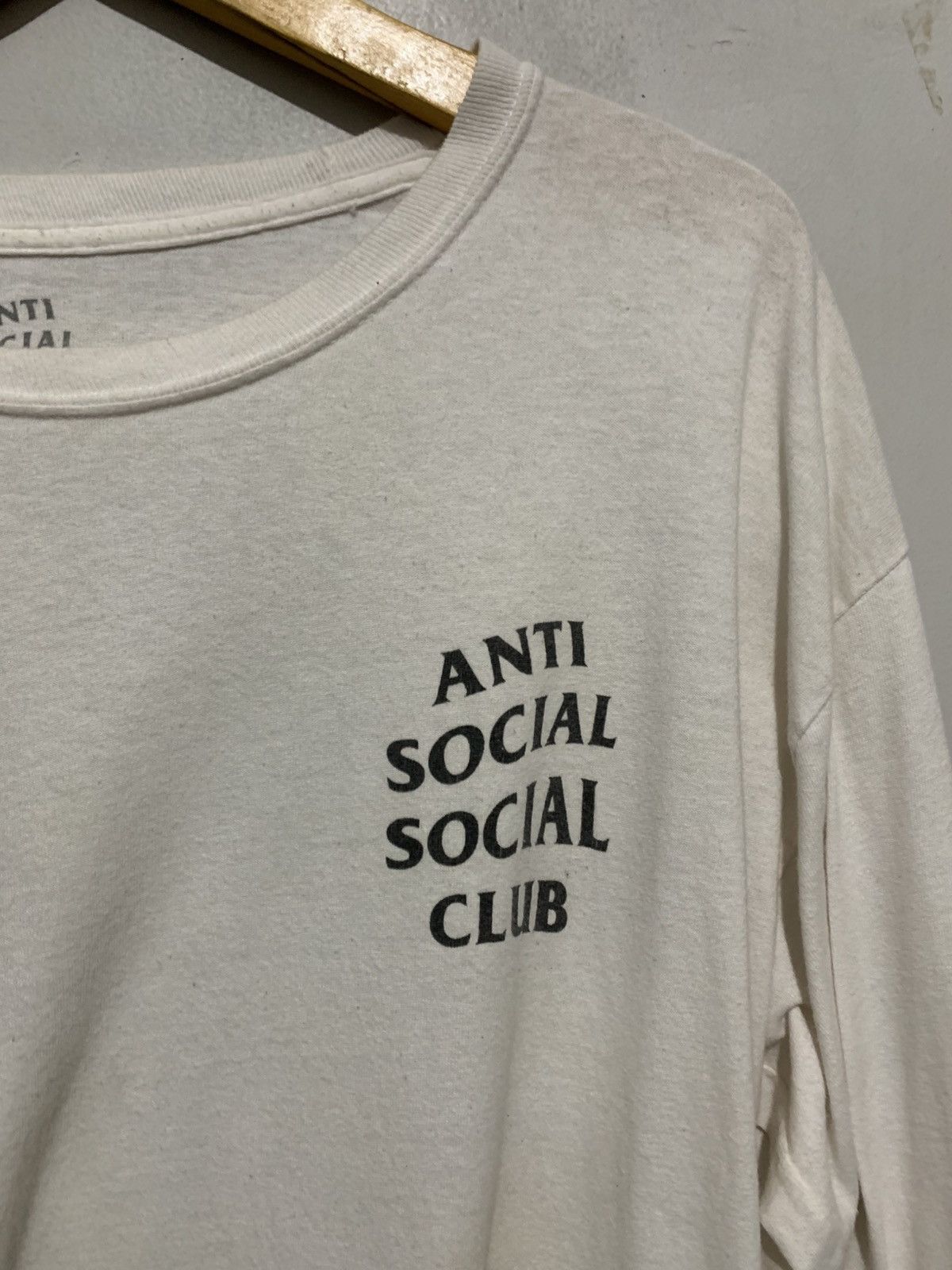 Anti Social Social Club Crewneck Anti Social Social Club White Big Logo Print L Size US L / EU 52-54 / 3 - 3 Thumbnail