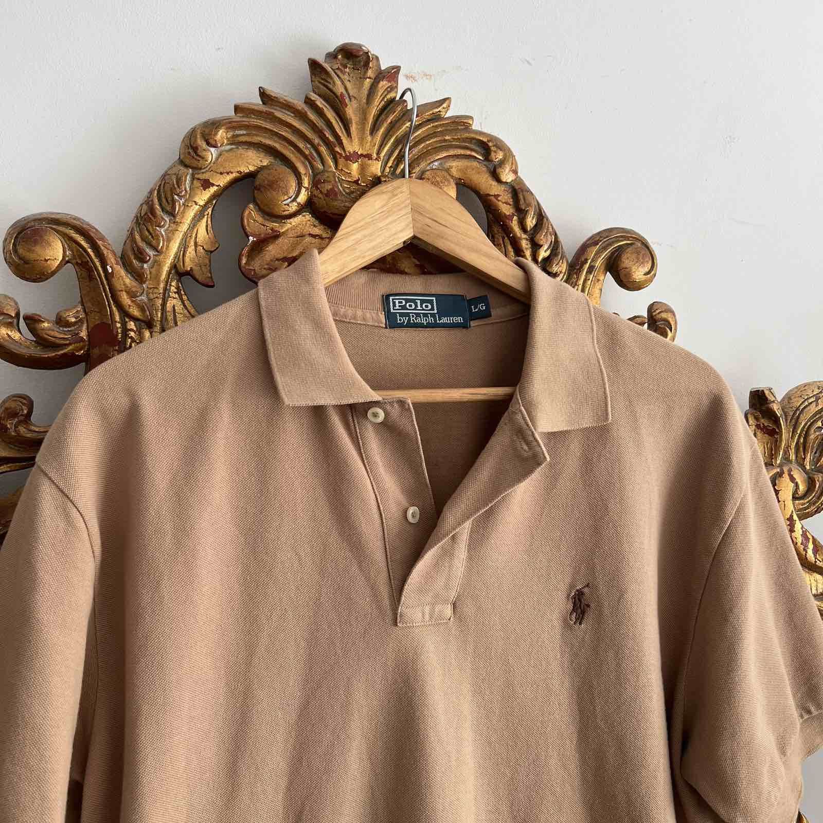 Polo Ralph Lauren Vintage 90s Polo Ralph Lauren Button Up Polo Tee Brown M Size US L / EU 52-54 / 3 - 3 Thumbnail