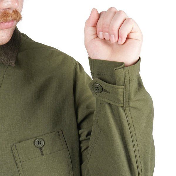 Snow Peak Takibi jacket olive khaki chore work coverall Barbour waxed Size US S / EU 44-46 / 1 - 14 Thumbnail