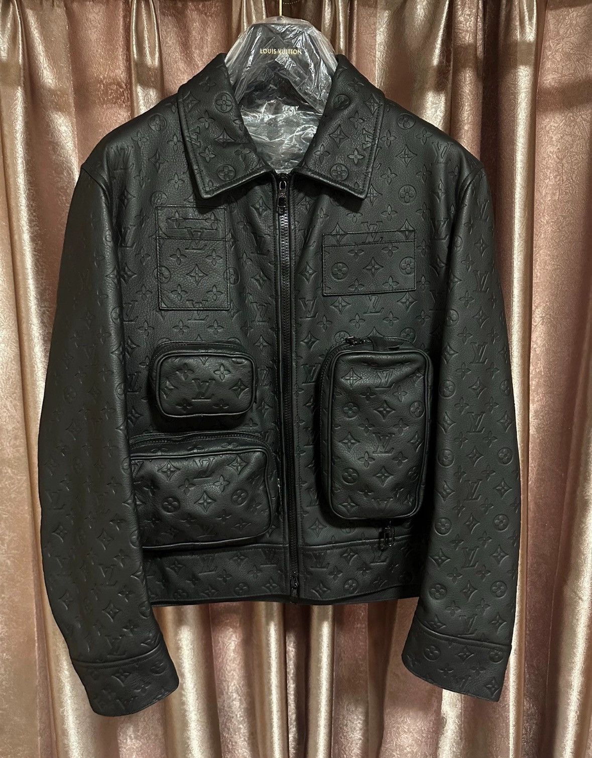 Louis Vuitton Louis Vuitton Black presbyopic tactical leather jacket 2501 Size US M / EU 48-50 / 2 - 2 Thumbnail