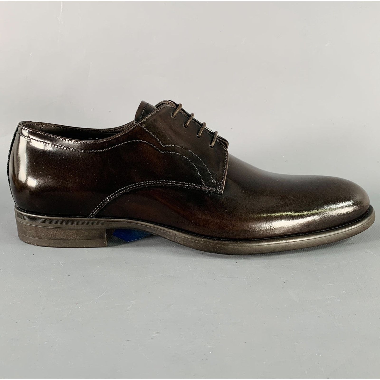 Armani Collezioni ARMANI COLLEZIONI Size 7.5 Brown Leather Derby Lace-Up Shoes Size US 7.5 / EU 40-41 - 2 Thumbnail