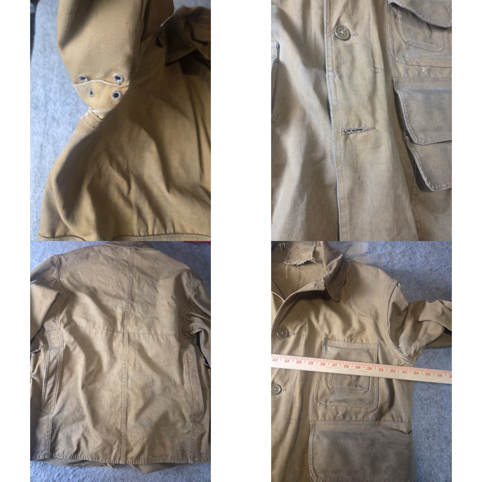 Vintage VINTAGE Mens Duck Hunting Brown Canvas Jacket XL Distressed 1930s USA Cotton Unbranded Look Basic Jacket Mens Size US XL / EU 56 / 4 - 8 Thumbnail