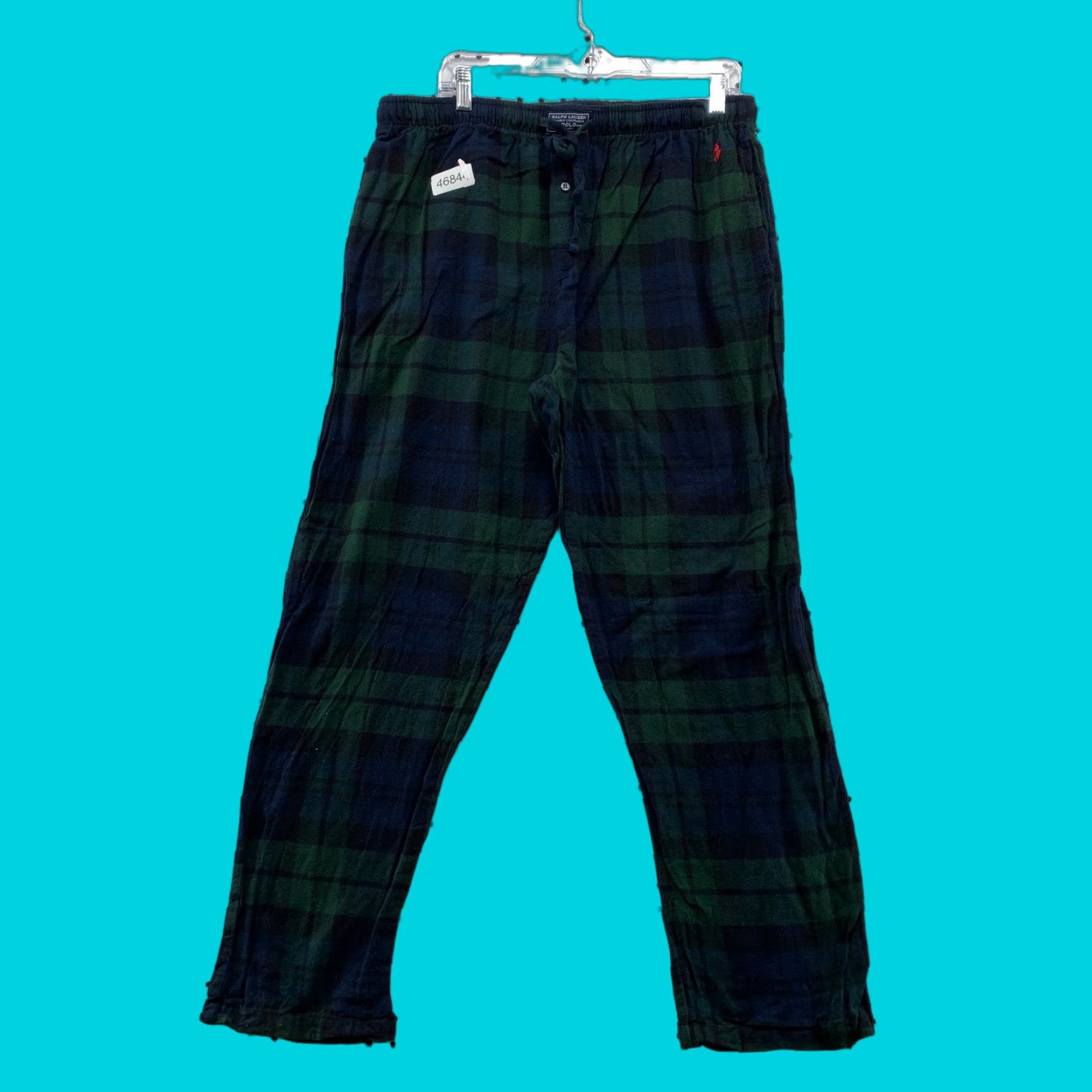 Polo Ralph Lauren Polo Ralph Lauren Pajama Pants Mens XL Green Relaxed Fit Tartan Plaid Drawstring Size US XL / EU 56 / 4 - 1 Thumbnail