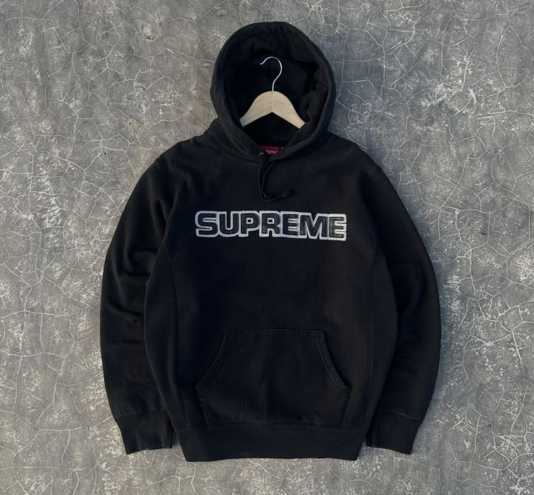 Supreme Supreme Cord Collegiate Logo Hooded Sweatshirt | Grailed