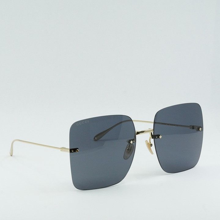 Gucci Gucci GG1147S 001 Sunglasses Gold Butterfly Frame, Grey Size ONE SIZE - 1 Thumbnail