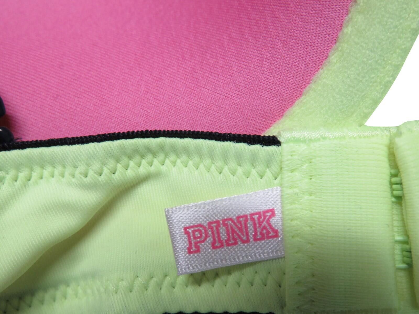 Other Victoria Secret Pink Underwire Padded Push-up Bra Yellow 34B Size ONE SIZE - 4 Thumbnail