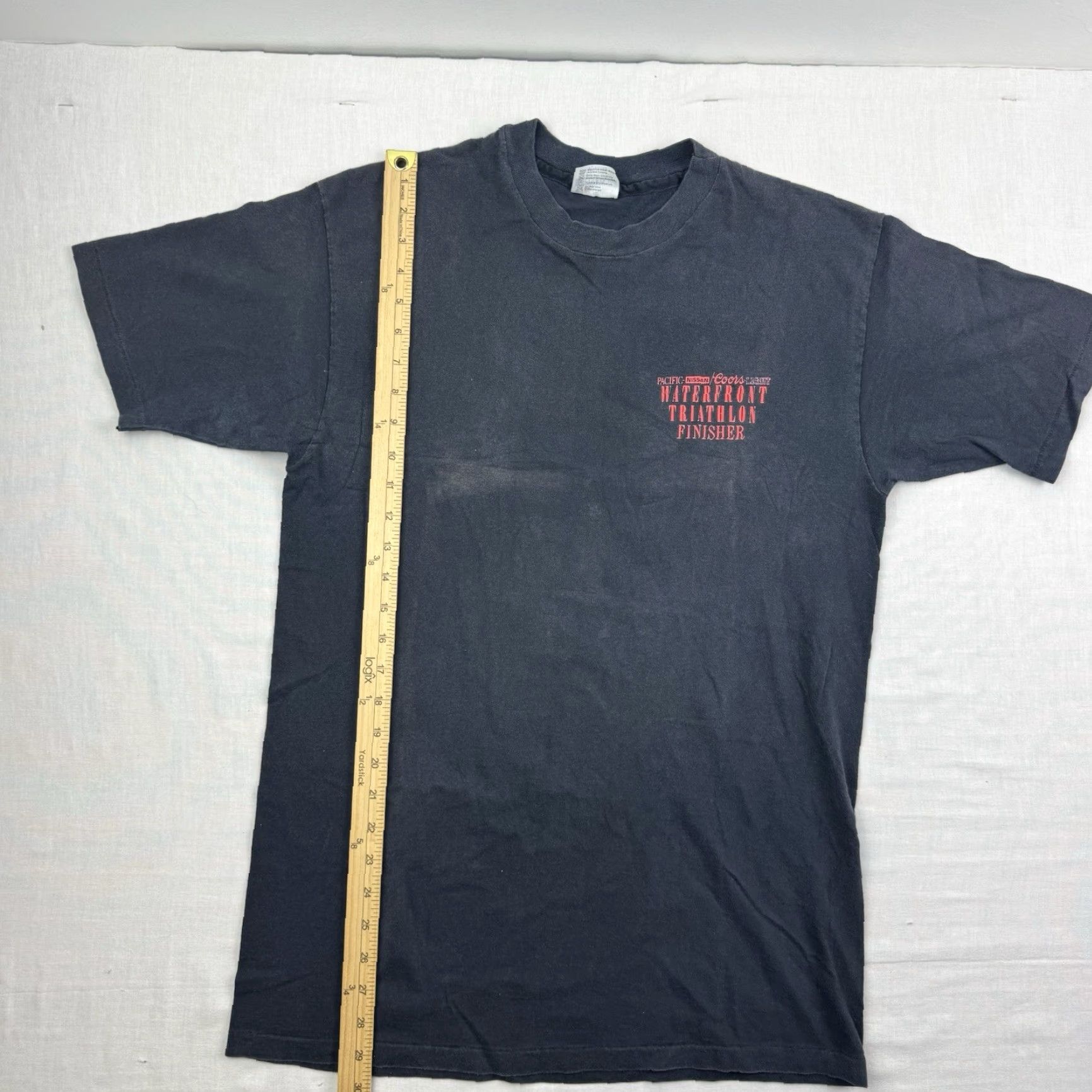 Hanes VINTAGE Hanes Black 90s Grunge Honolulu Triathlon T-Shirt Adult XL Mens Size US XL / EU 56 / 4 - 7 Thumbnail
